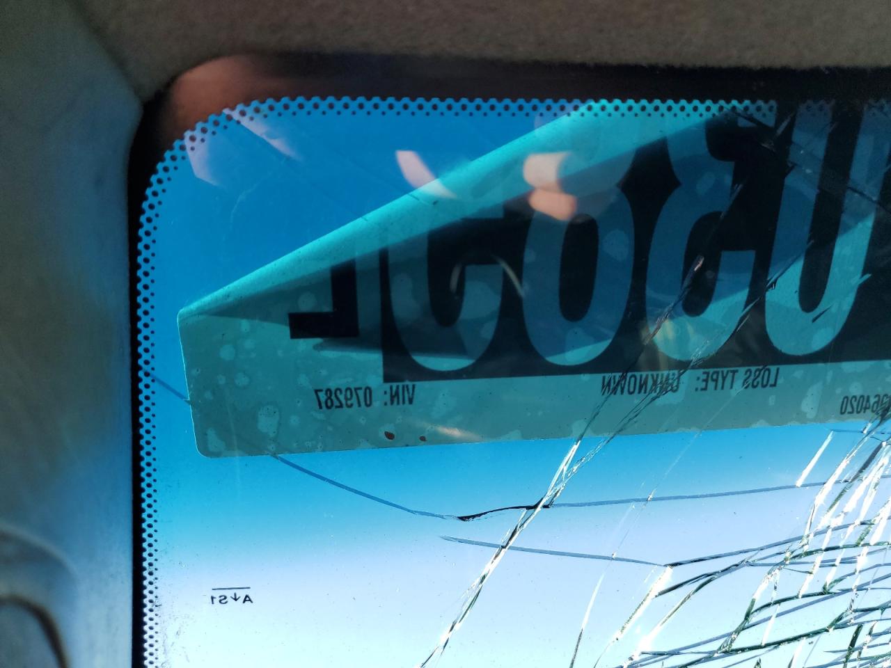 2013 Toyota Tacoma Double Cab Blue vin: 5TFLU4EN7DX079287 Damage: Windshield, Broken, Replacement Required