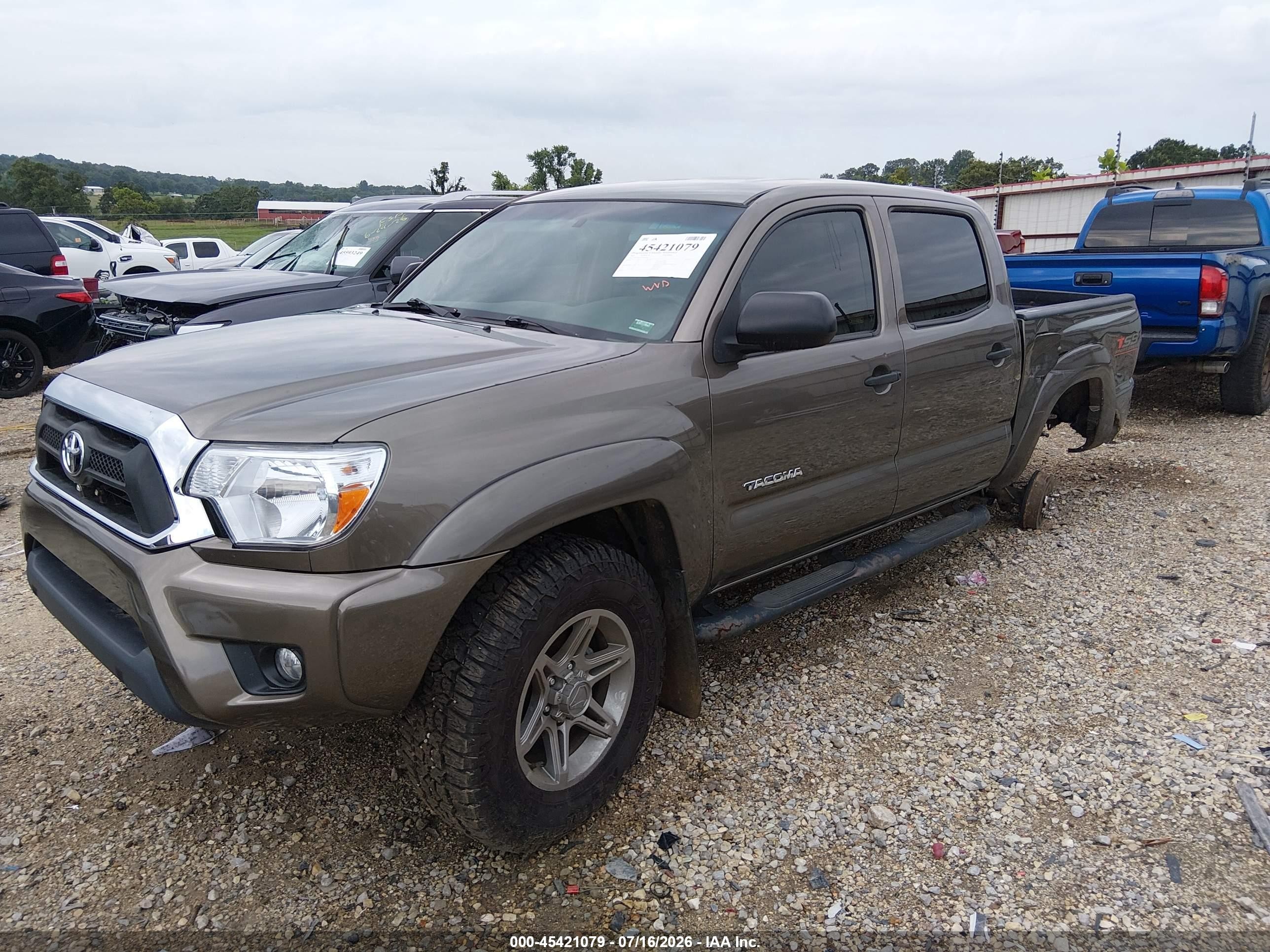 2014 Toyota Tacoma Base V6 Gray vin: 5TFLU4EN7EX101564