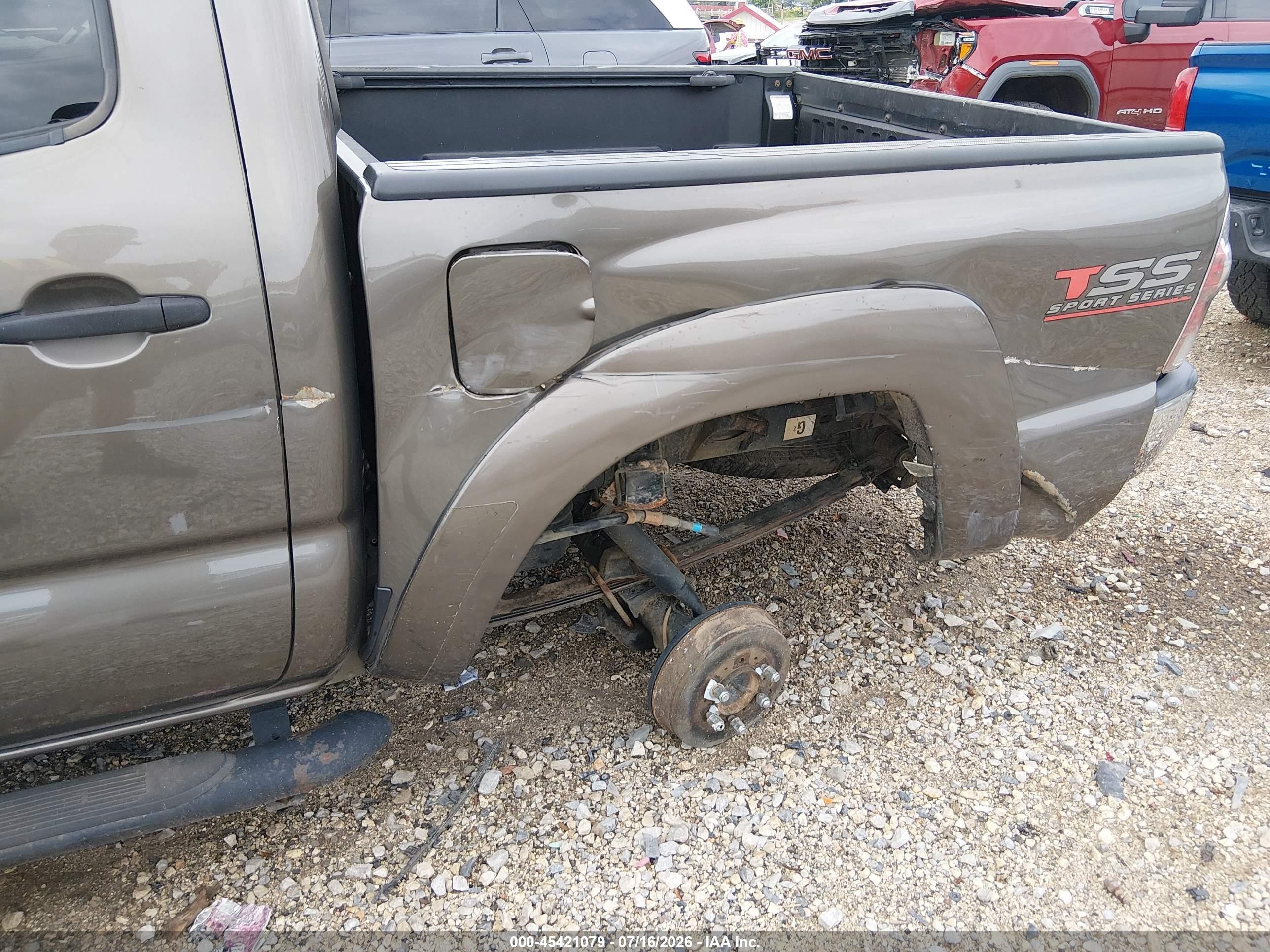 2014 Toyota Tacoma Base V6 Gray vin: 5TFLU4EN7EX101564