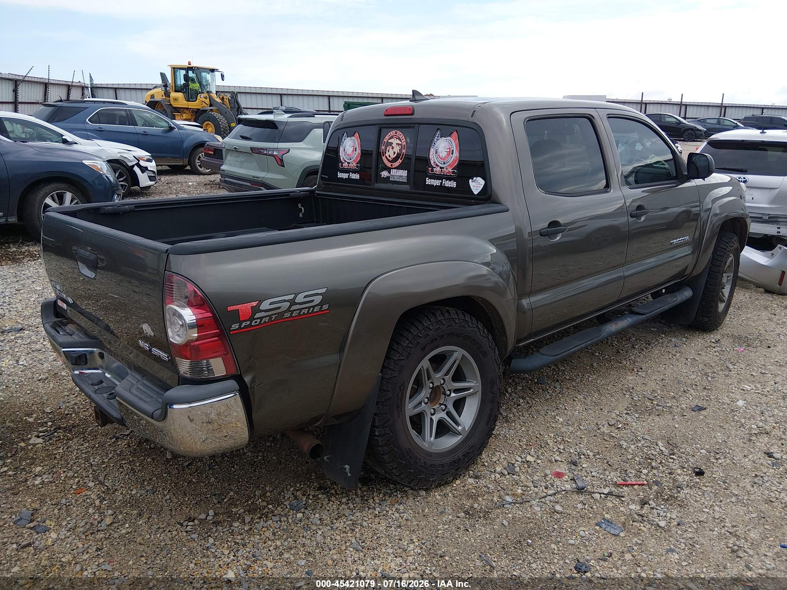 2014 Toyota Tacoma Base V6 Gray vin: 5TFLU4EN7EX101564