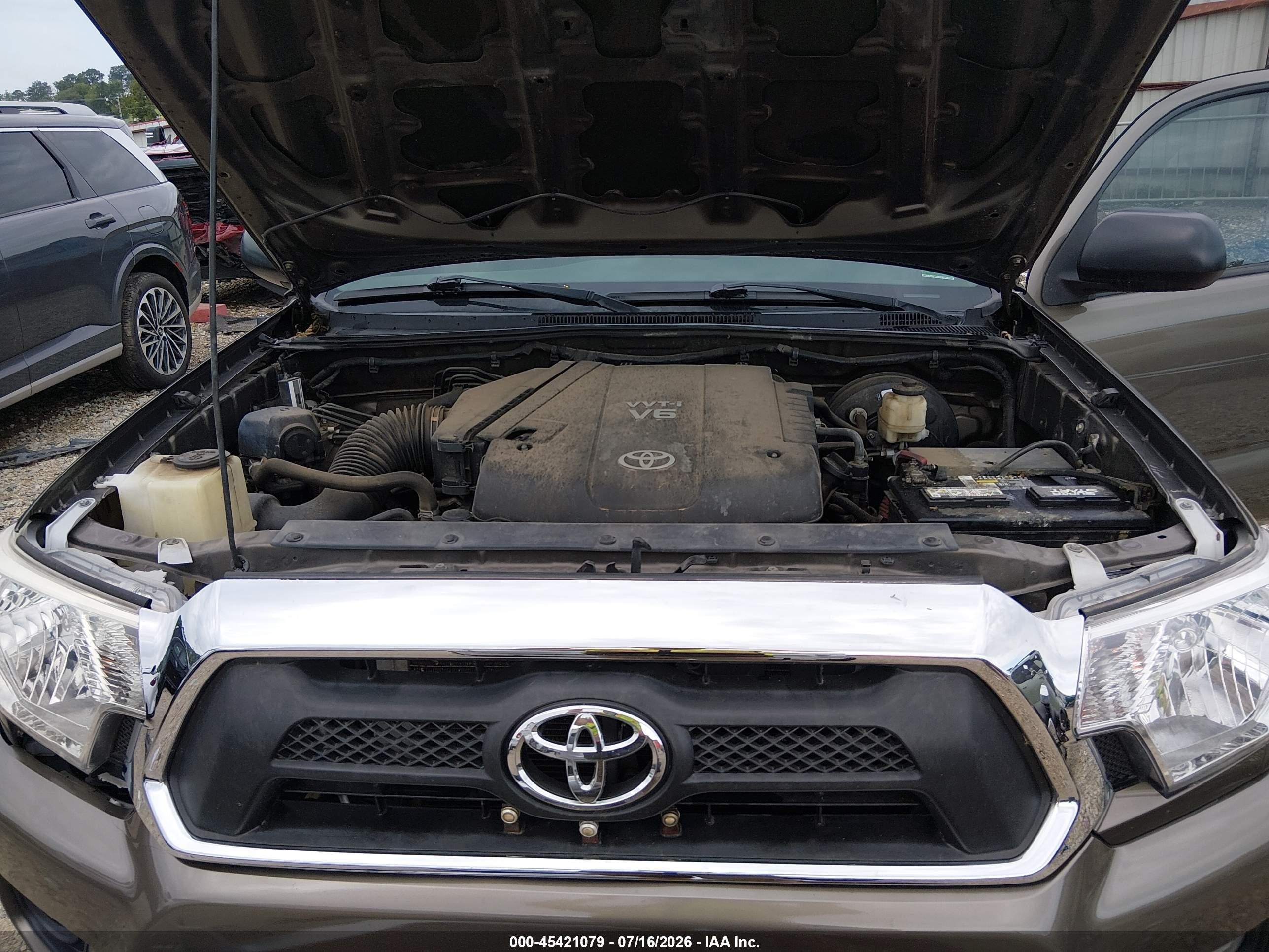 2014 Toyota Tacoma Base V6 Gray vin: 5TFLU4EN7EX101564