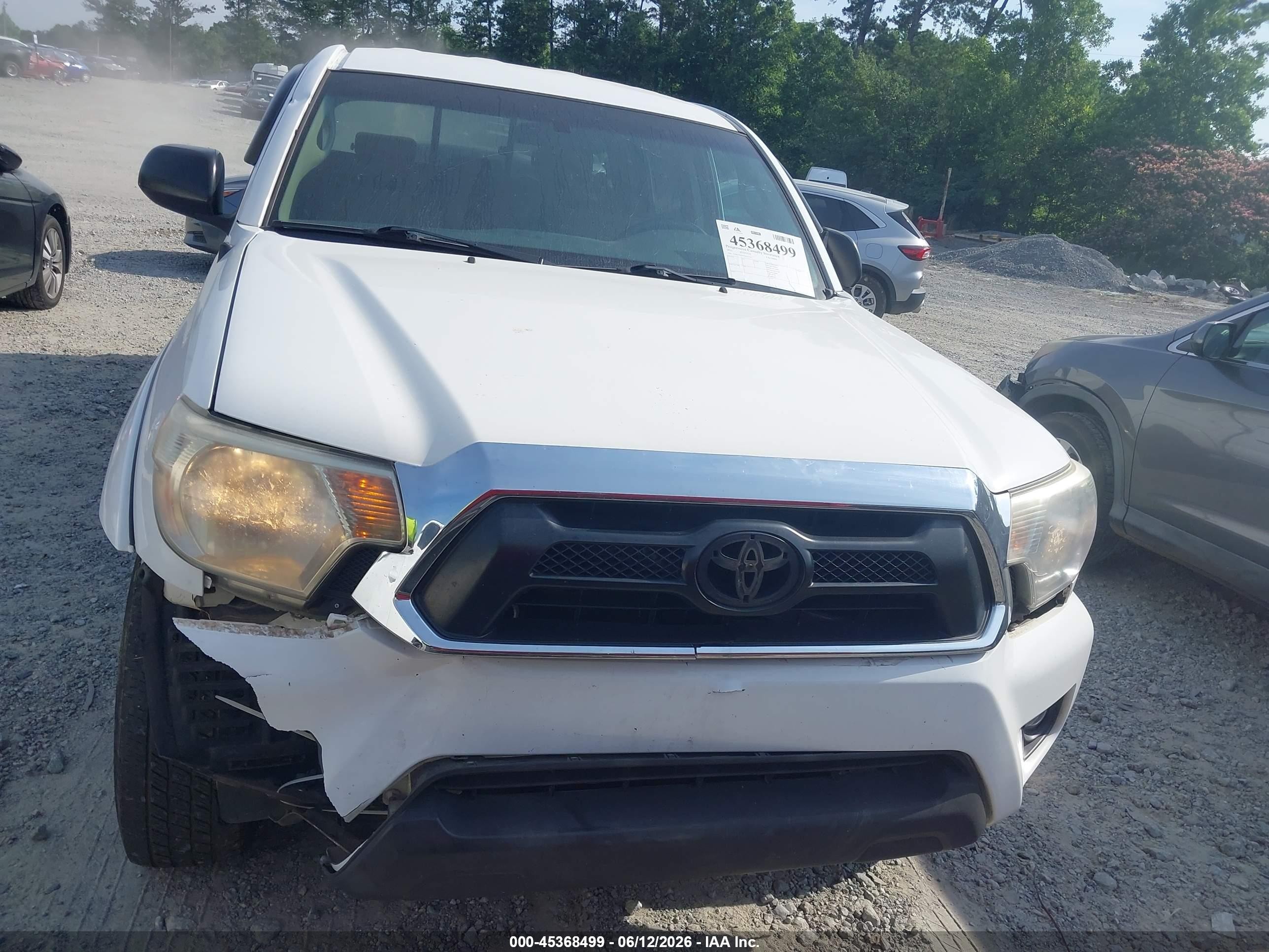 2015 Toyota Tacoma Base V6 Белый vin: 5TFLU4EN7FX132735