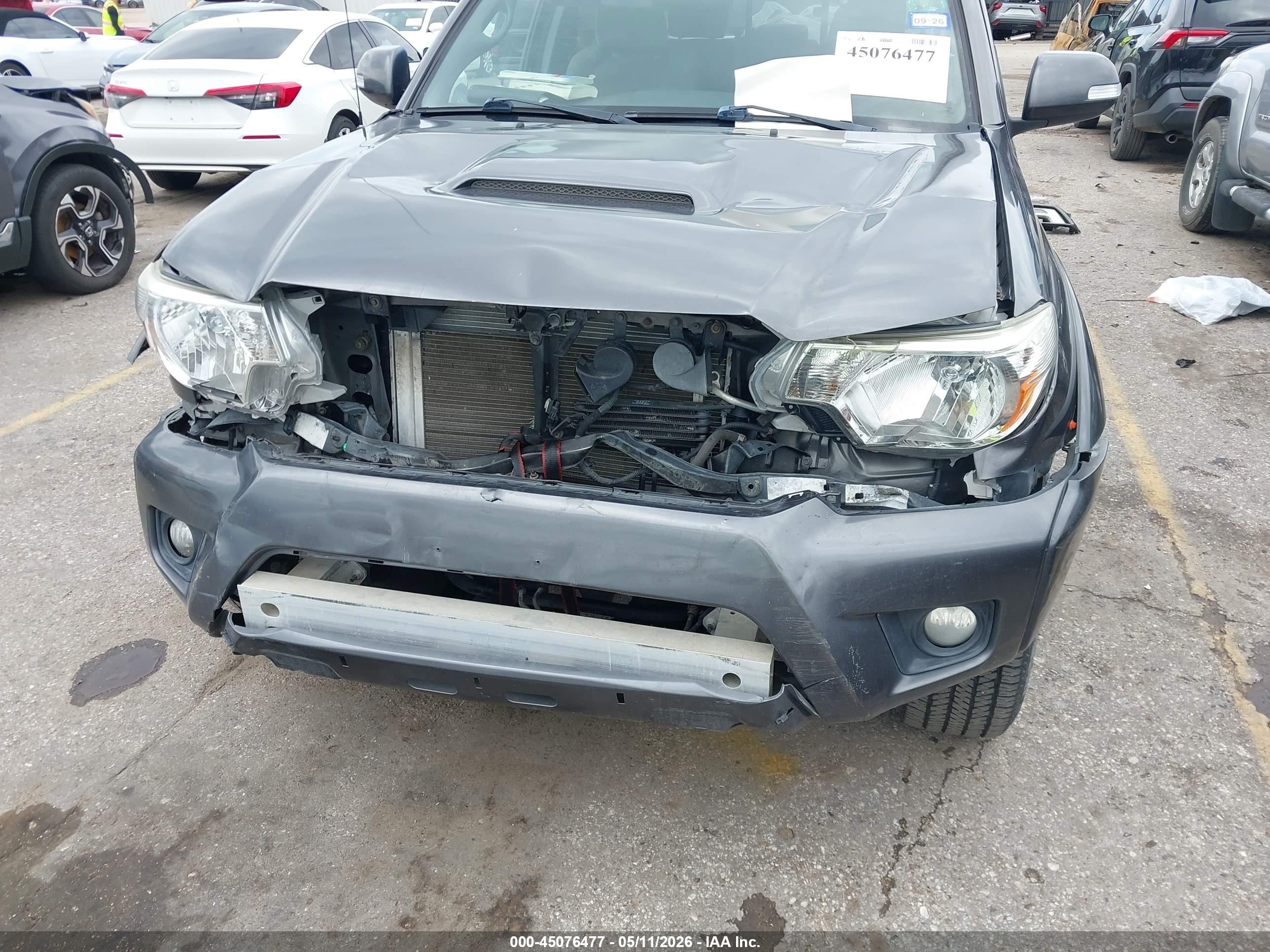 2015 Toyota Tacoma Base V6 Gray vin: 5TFLU4EN7FX133979
