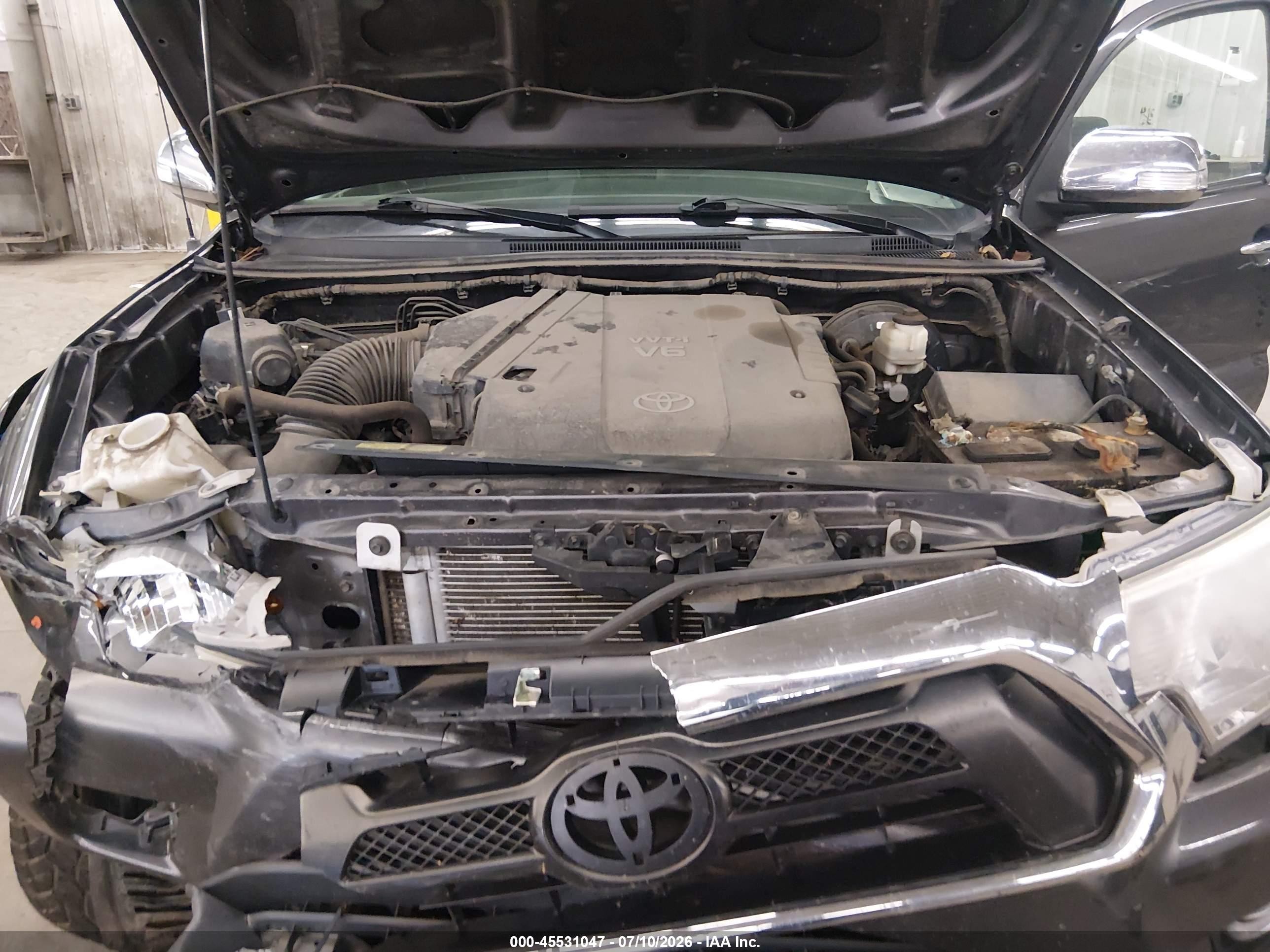 2013 Toyota Tacoma Base V6 Серый vin: 5TFLU4EN8DX049666