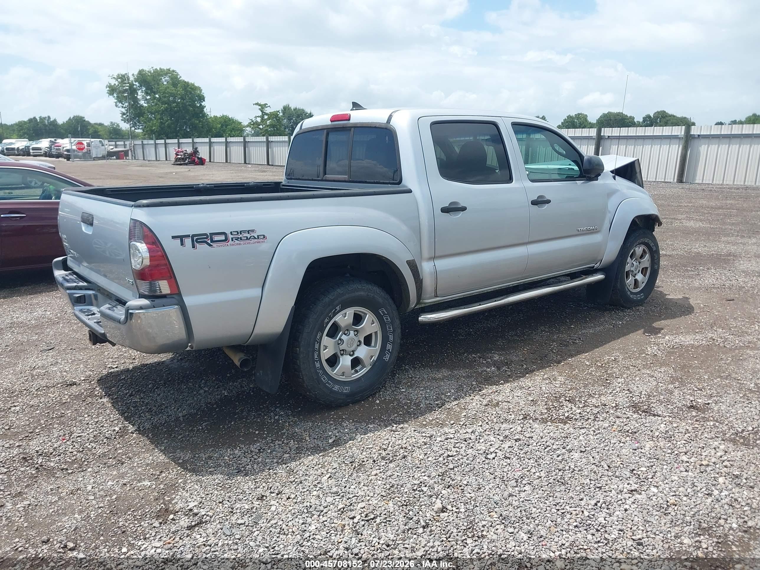 2013 Toyota Tacoma Base V6 Silver vin: 5TFLU4EN8DX059727