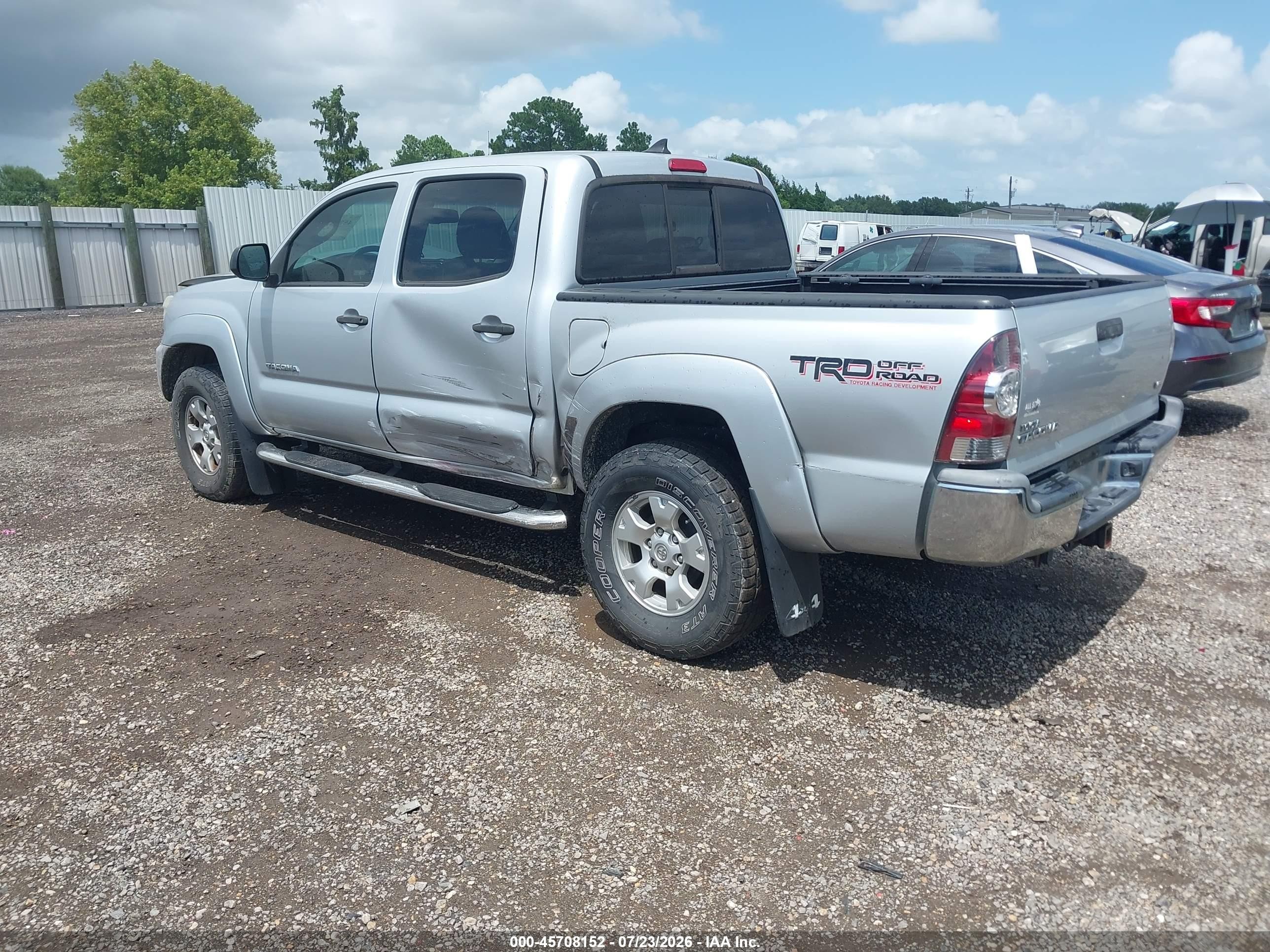 2013 Toyota Tacoma Base V6 Silver vin: 5TFLU4EN8DX059727