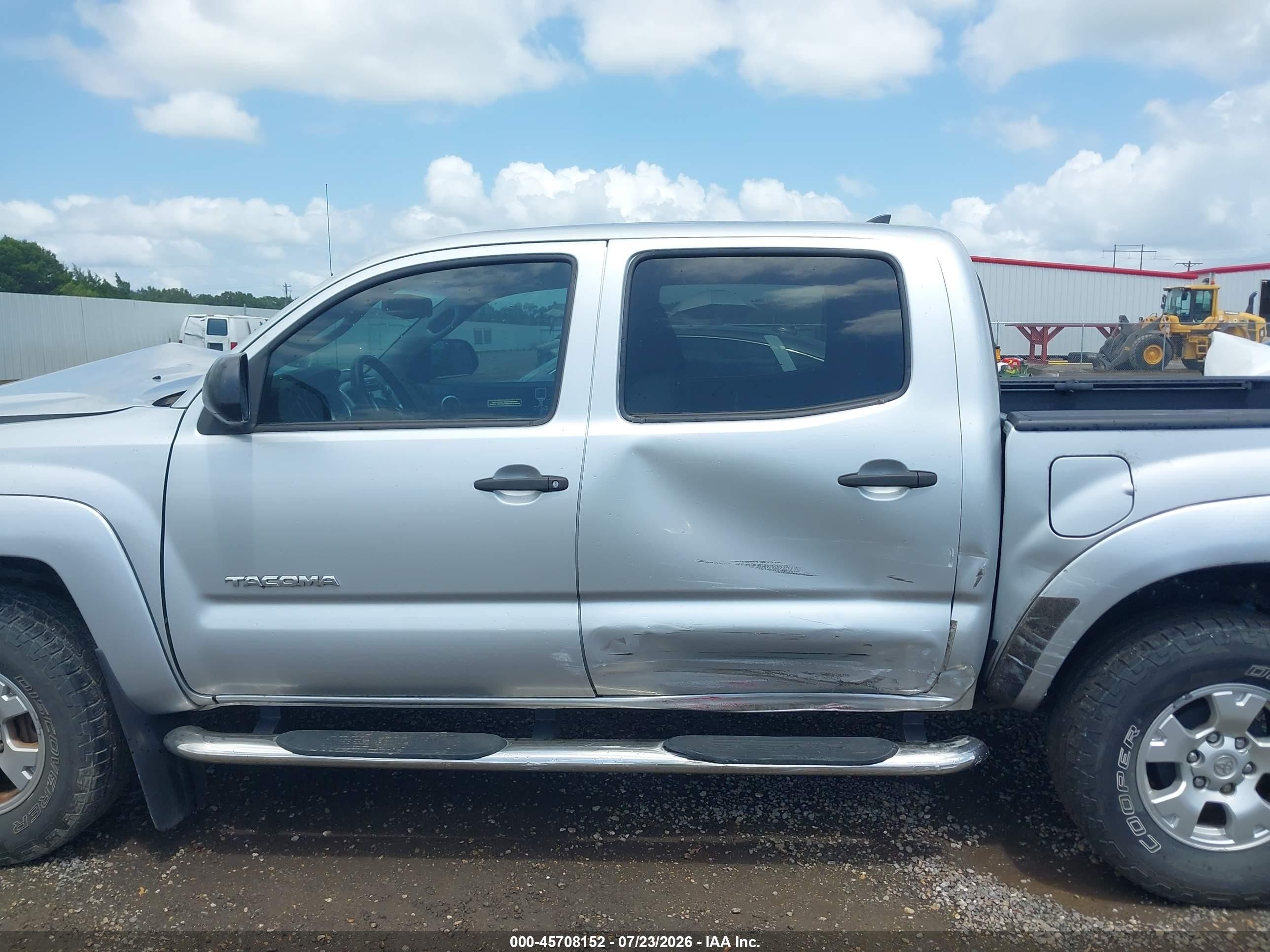2013 Toyota Tacoma Base V6 Silver vin: 5TFLU4EN8DX059727