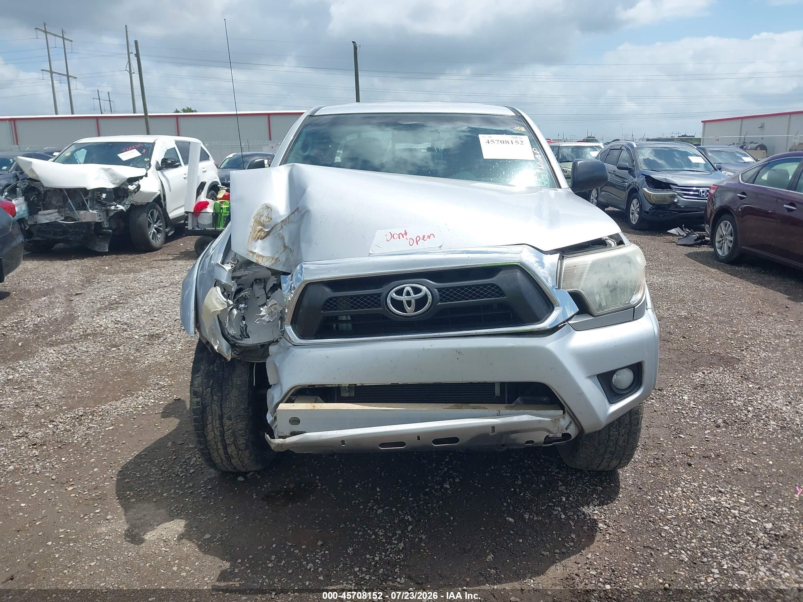 2013 Toyota Tacoma Base V6 Silver vin: 5TFLU4EN8DX059727