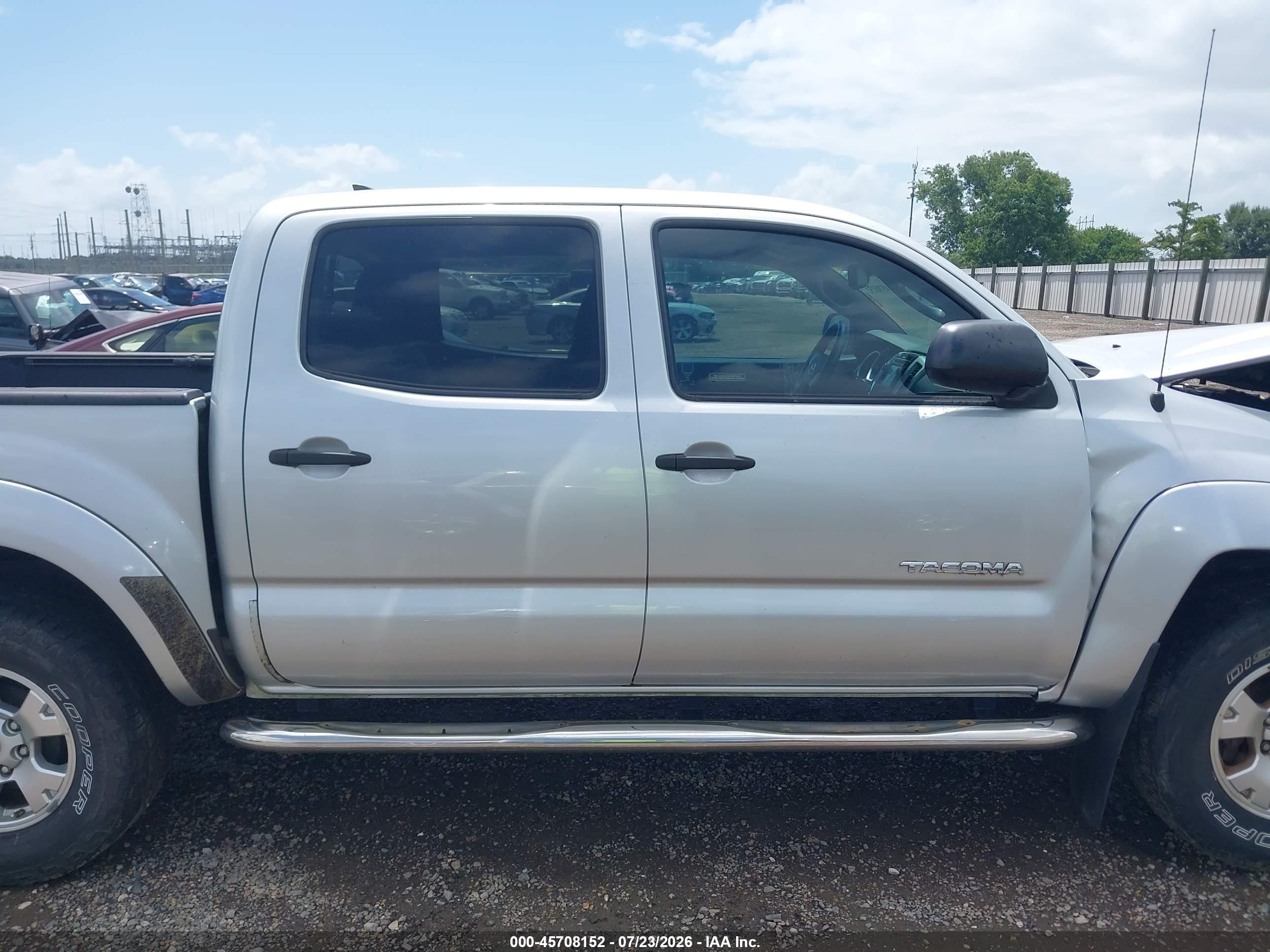2013 Toyota Tacoma Base V6 Silver vin: 5TFLU4EN8DX059727