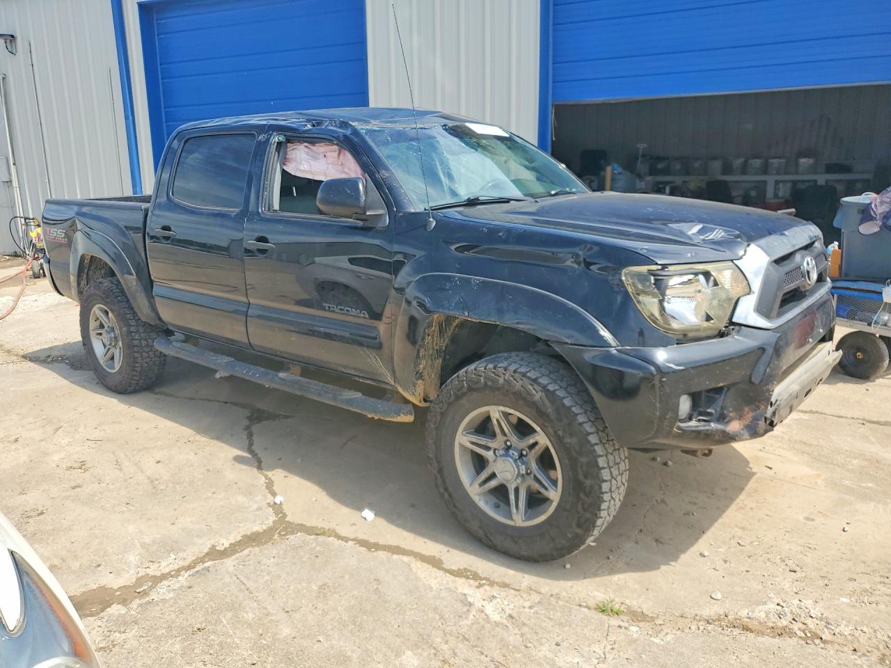 2013 Toyota Tacoma Double Cab Black vin: 5TFLU4EN8DX062708