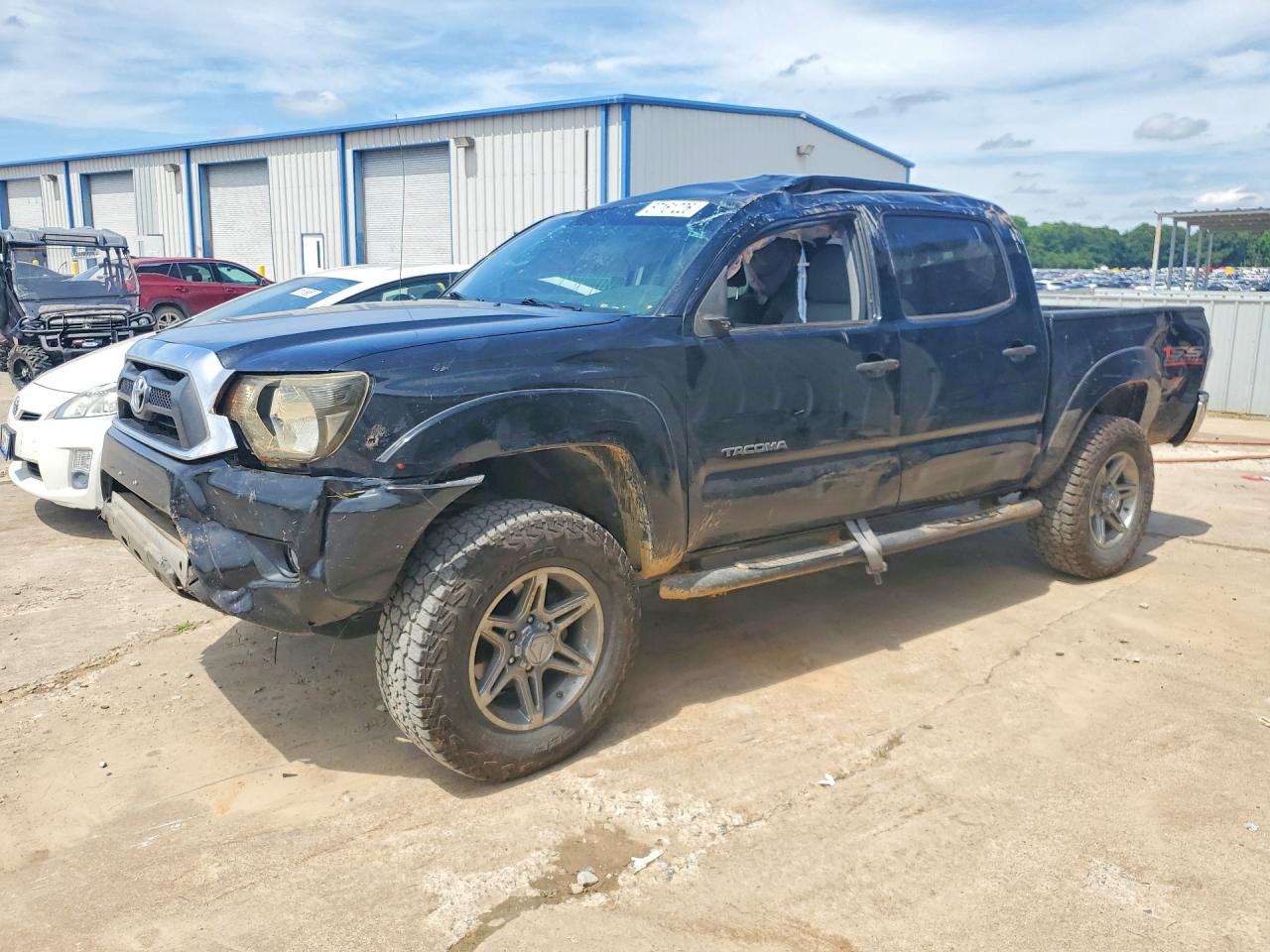 2013 Toyota Tacoma Double Cab Black vin: 5TFLU4EN8DX062708
