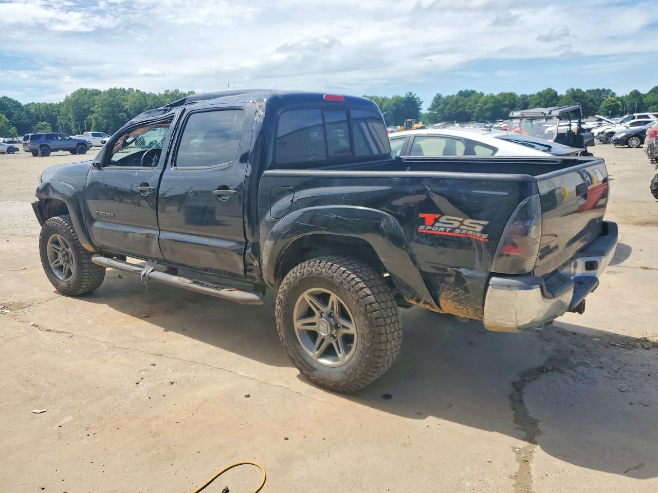 2013 Toyota Tacoma Double Cab Black vin: 5TFLU4EN8DX062708