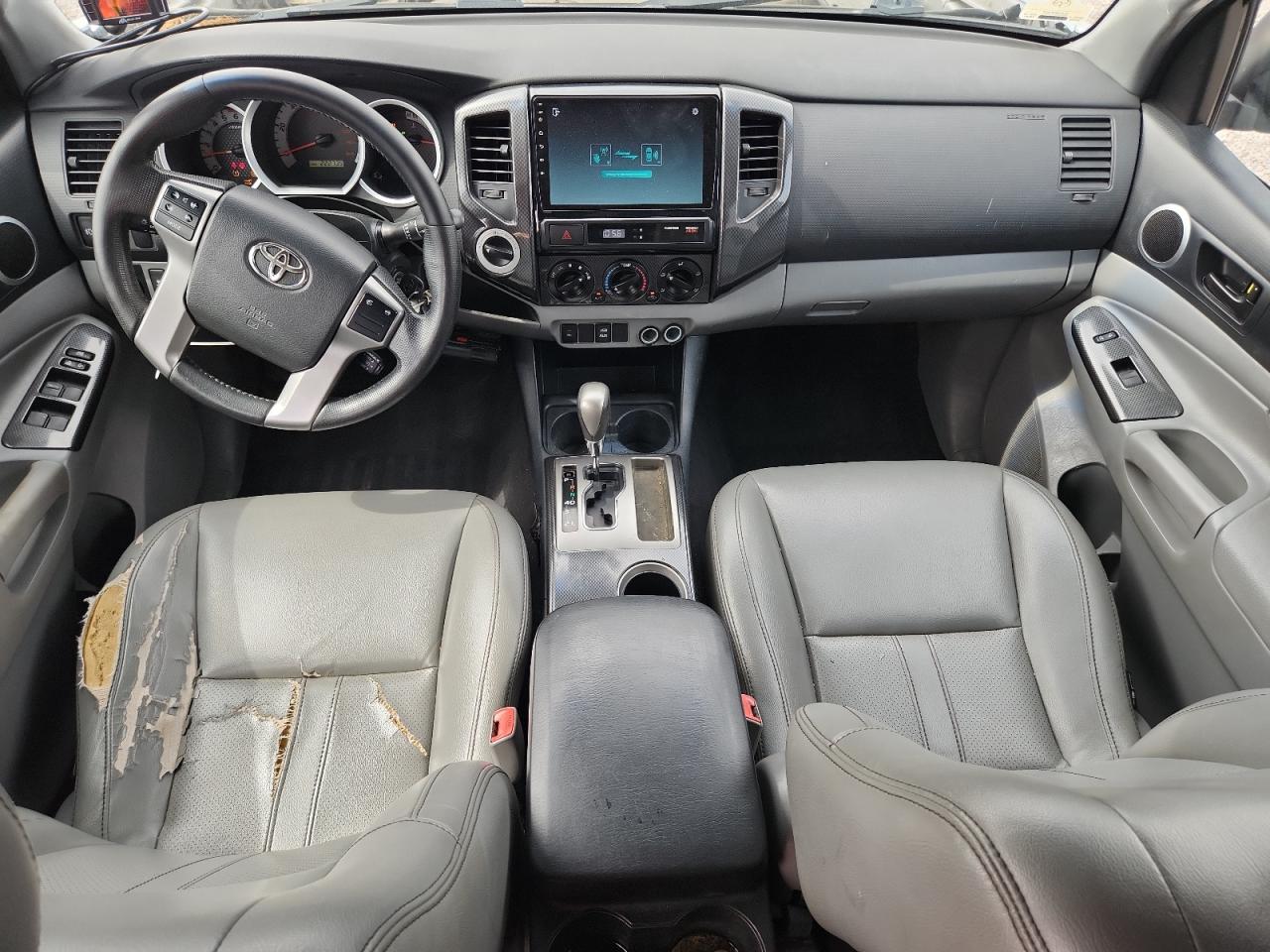 2013 Toyota Tacoma Double Cab Silver vin: 5TFLU4EN8DX077158