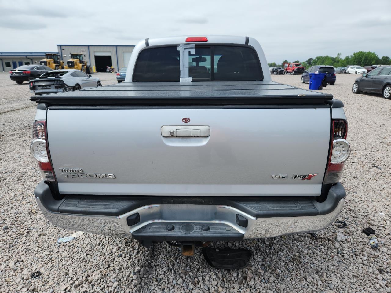 2013 Toyota Tacoma Double Cab Silver vin: 5TFLU4EN8DX077158