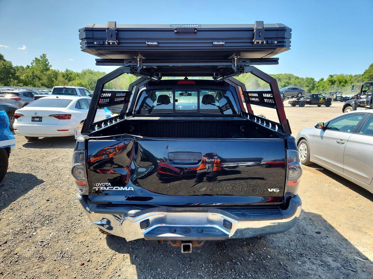 2014 Toyota Tacoma V6 Black vin: 5TFLU4EN8EX097766