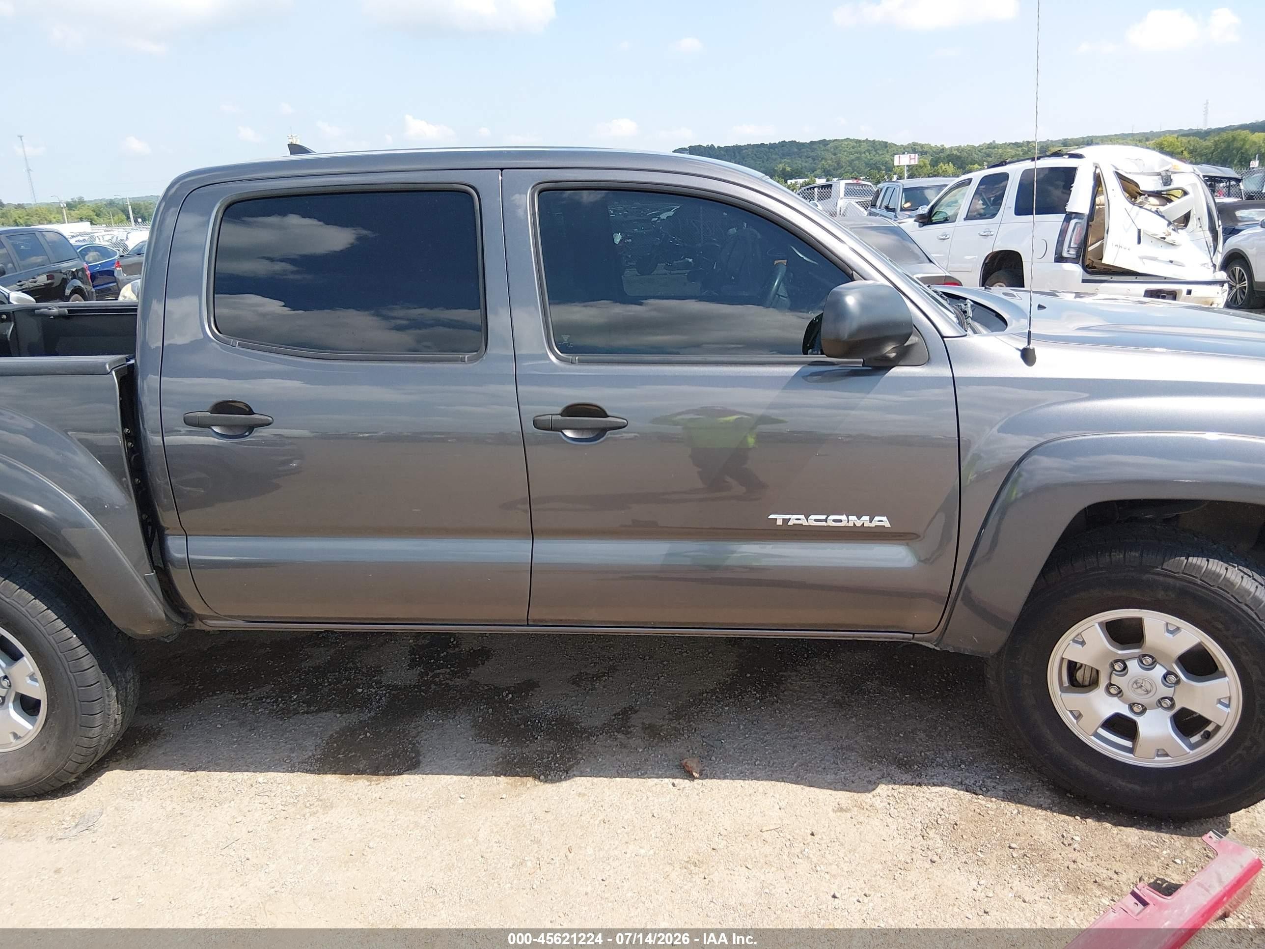 2012 Toyota Tacoma Base V6 Gray vin: 5TFLU4EN9CX026444