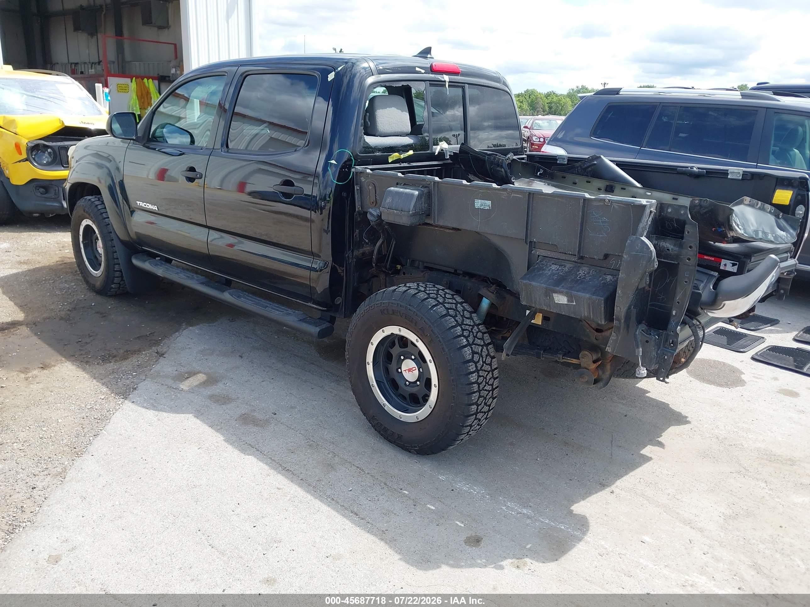 2012 Toyota Tacoma Base V6 Black vin: 5TFLU4EN9CX028758