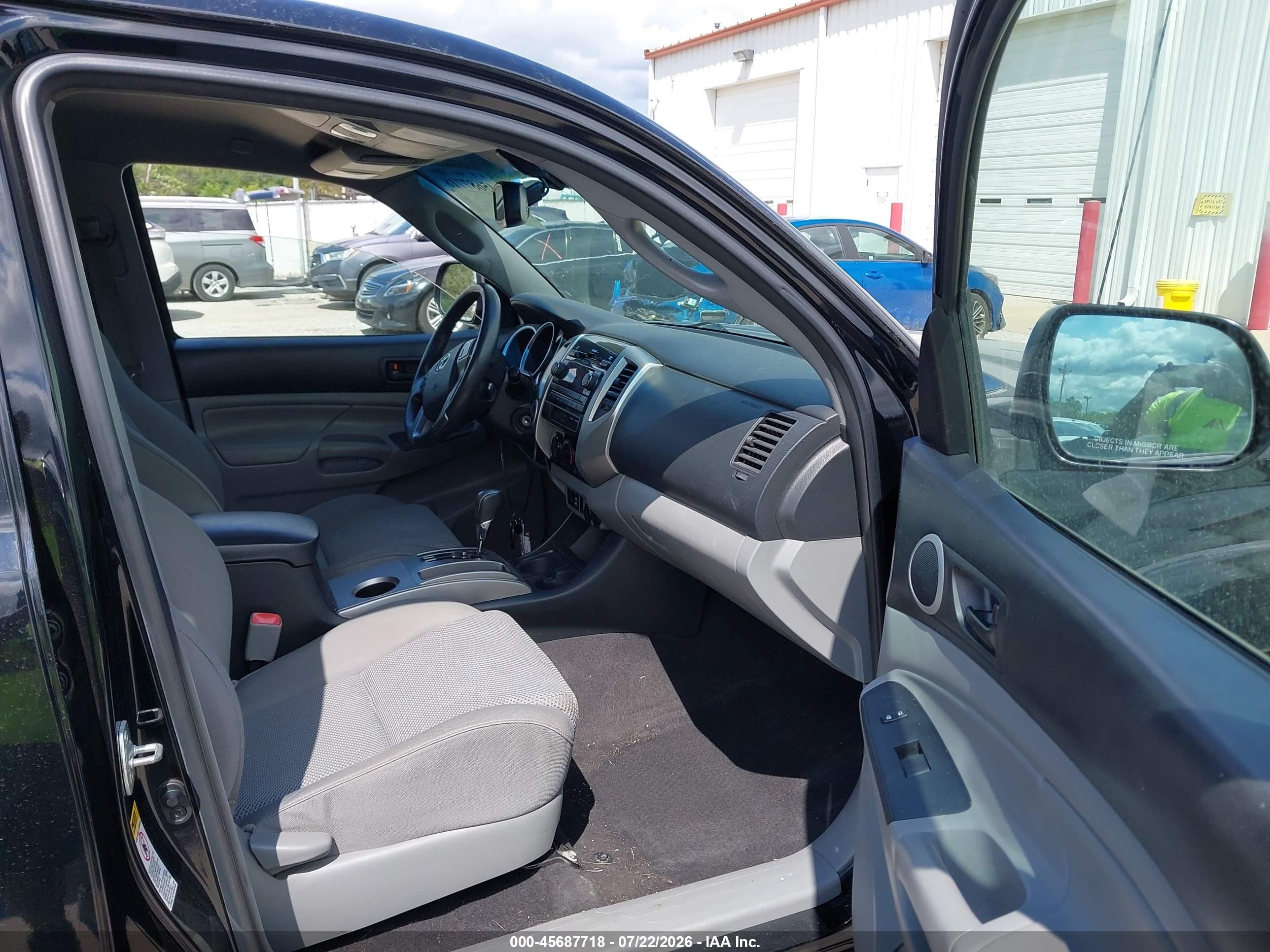 2012 Toyota Tacoma Base V6 Black vin: 5TFLU4EN9CX028758