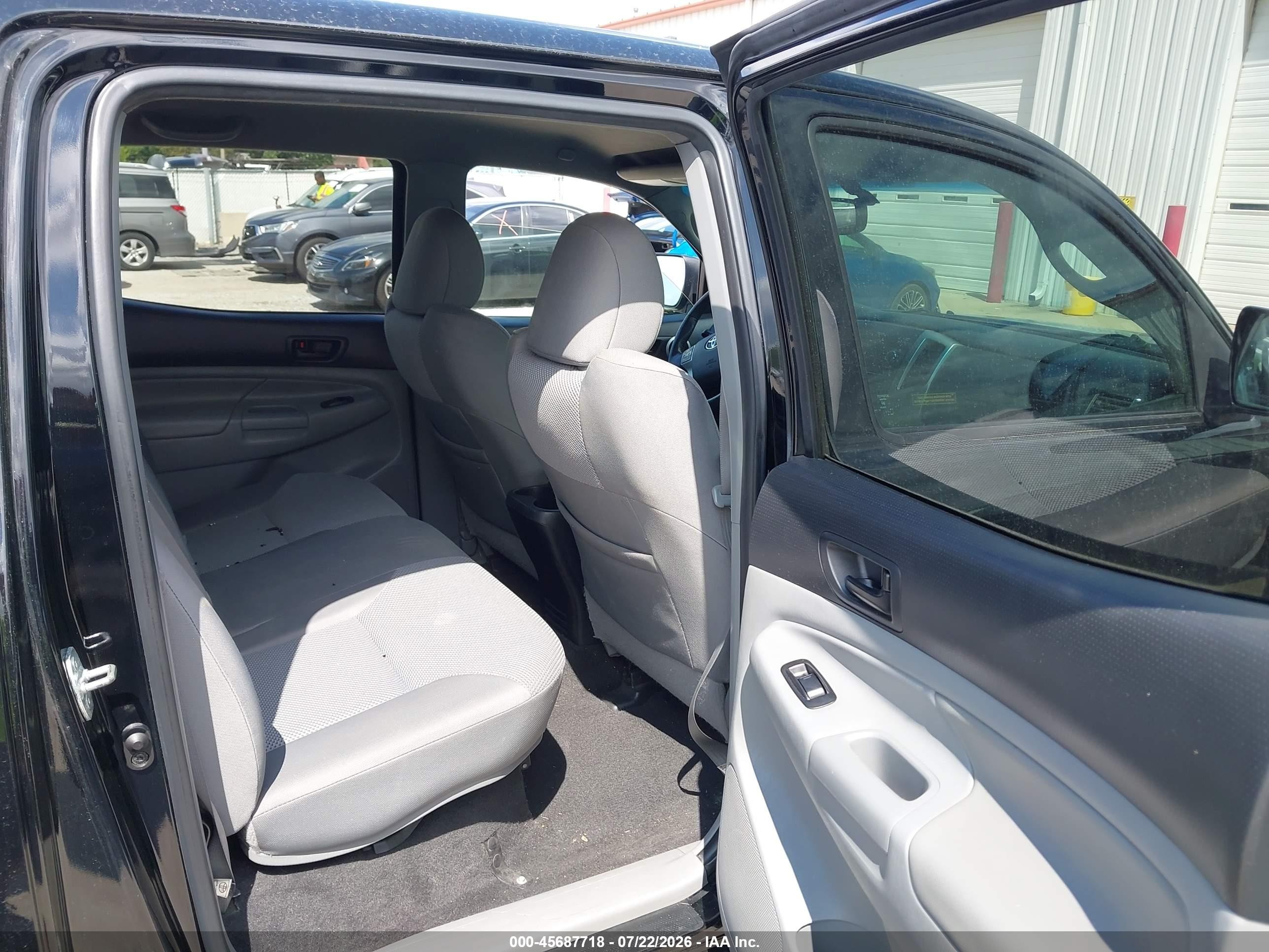 2012 Toyota Tacoma Base V6 Black vin: 5TFLU4EN9CX028758