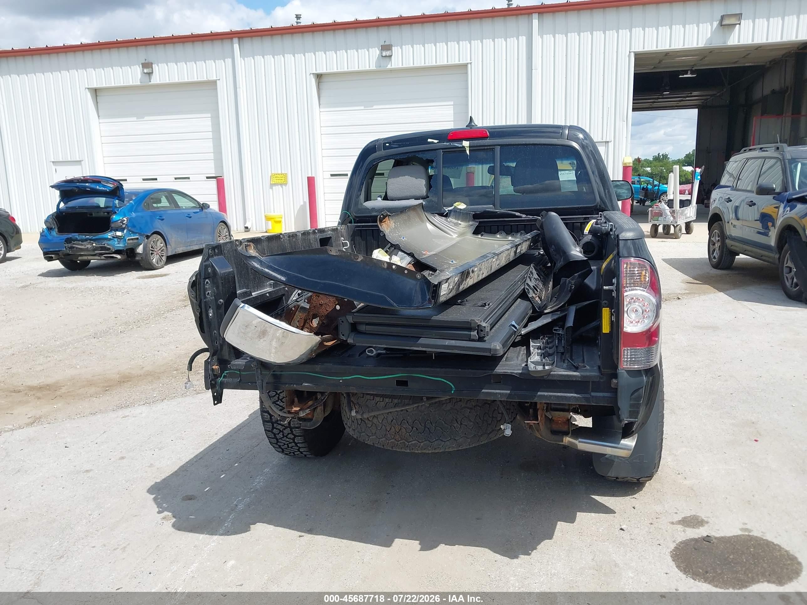 2012 Toyota Tacoma Base V6 Black vin: 5TFLU4EN9CX028758