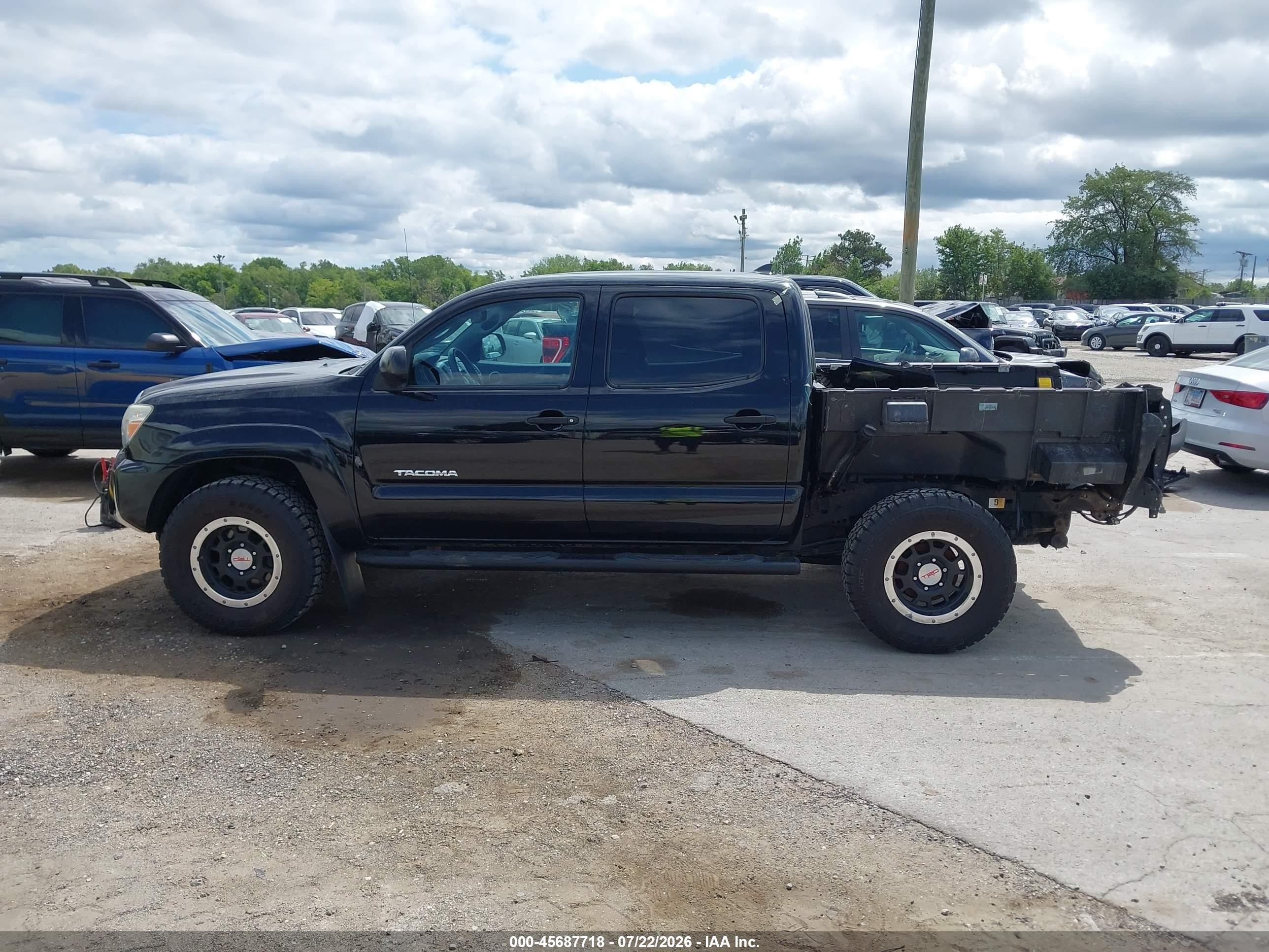 2012 Toyota Tacoma Base V6 Black vin: 5TFLU4EN9CX028758
