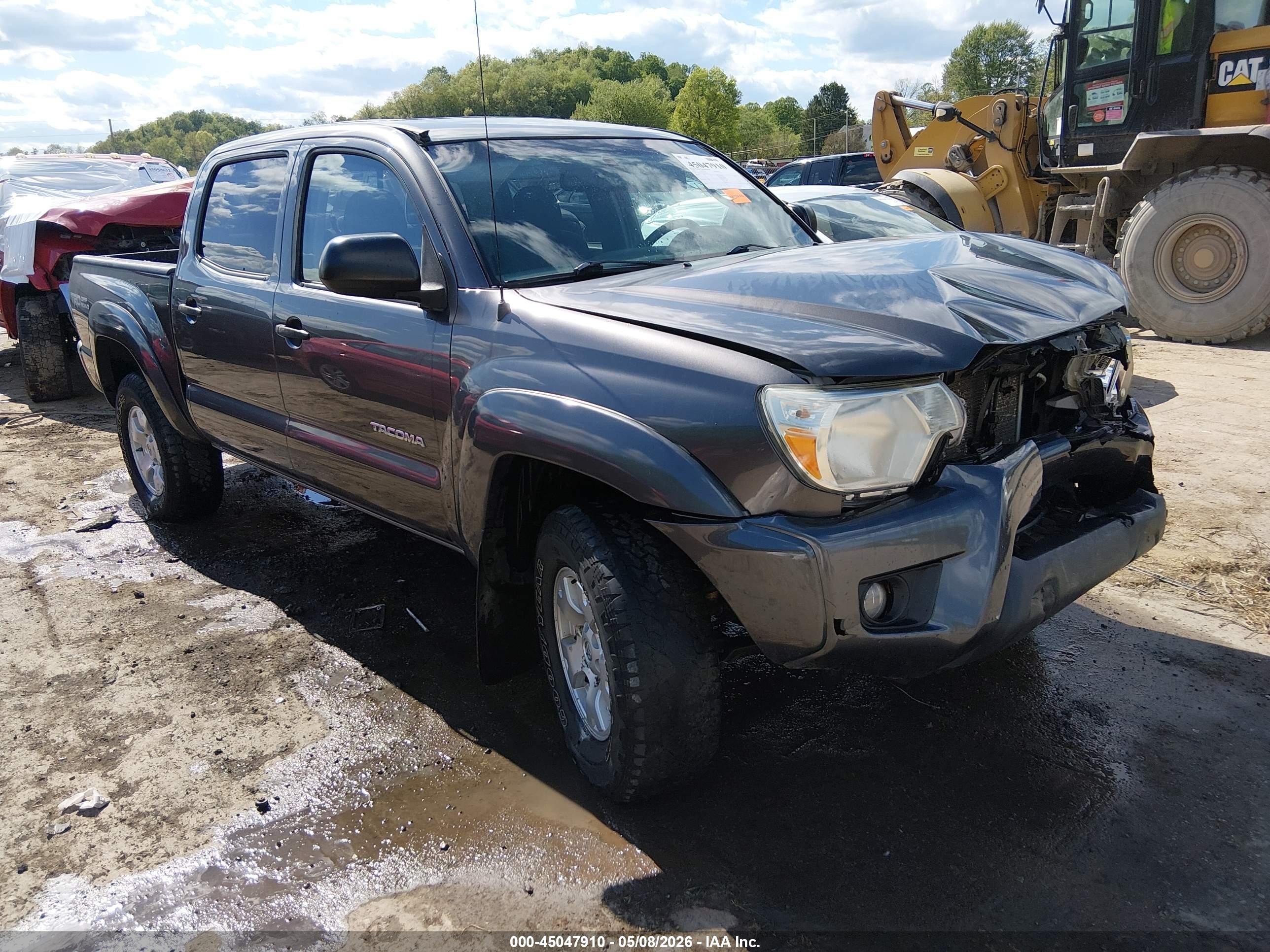 2013 Toyota Tacoma Base V6 Gray vin: 5TFLU4EN9DX049160