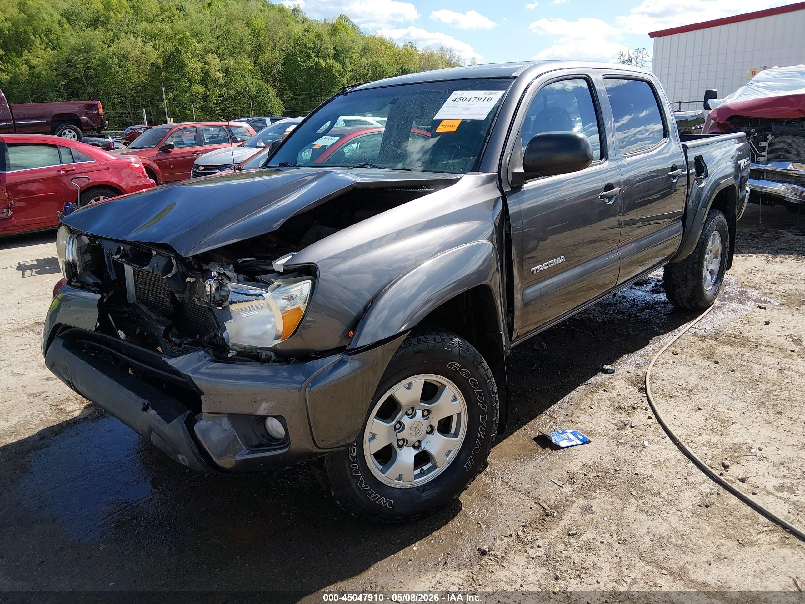 2013 Toyota Tacoma Base V6 Серый vin: 5TFLU4EN9DX049160