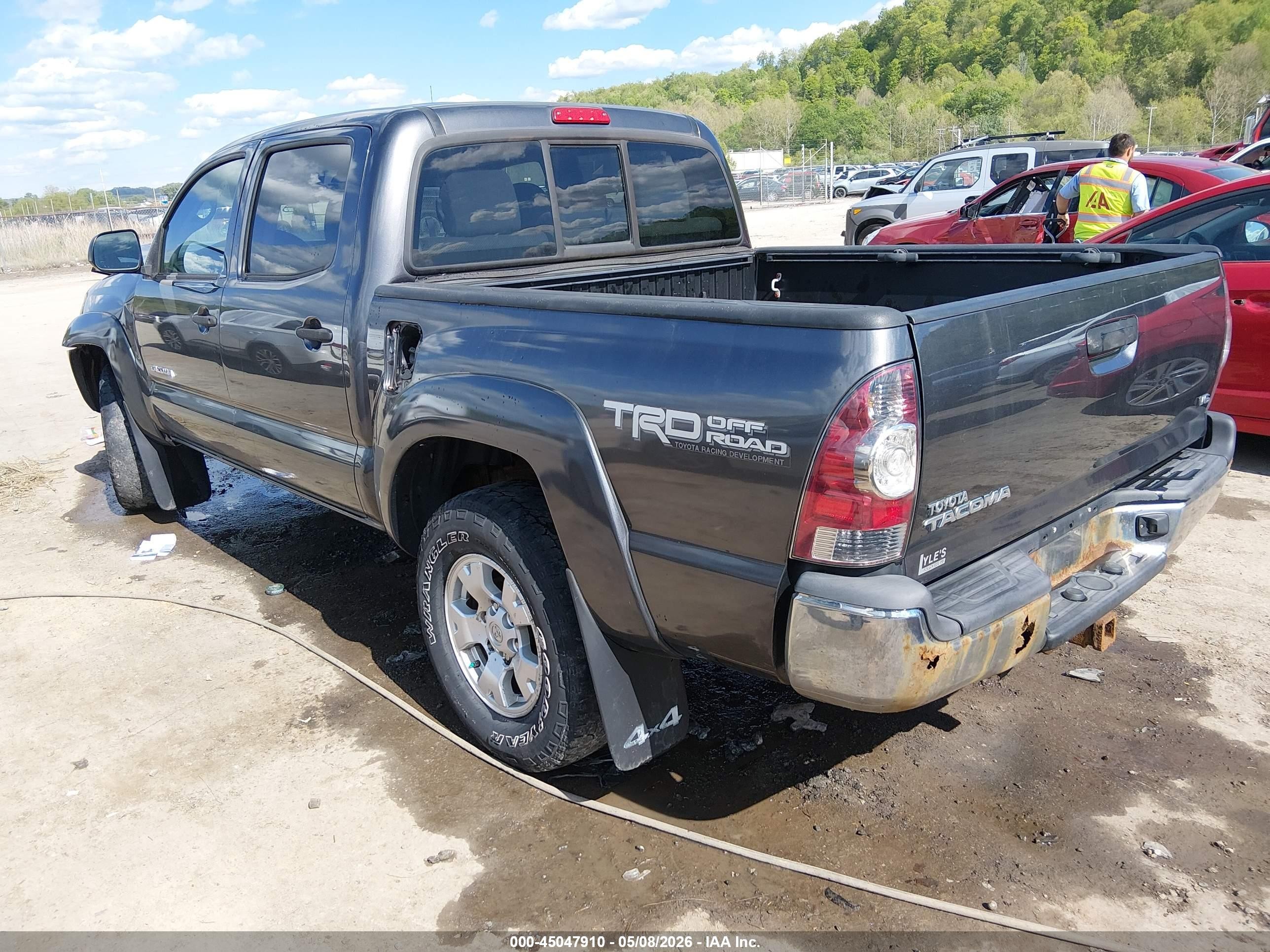 2013 Toyota Tacoma Base V6 Серый vin: 5TFLU4EN9DX049160