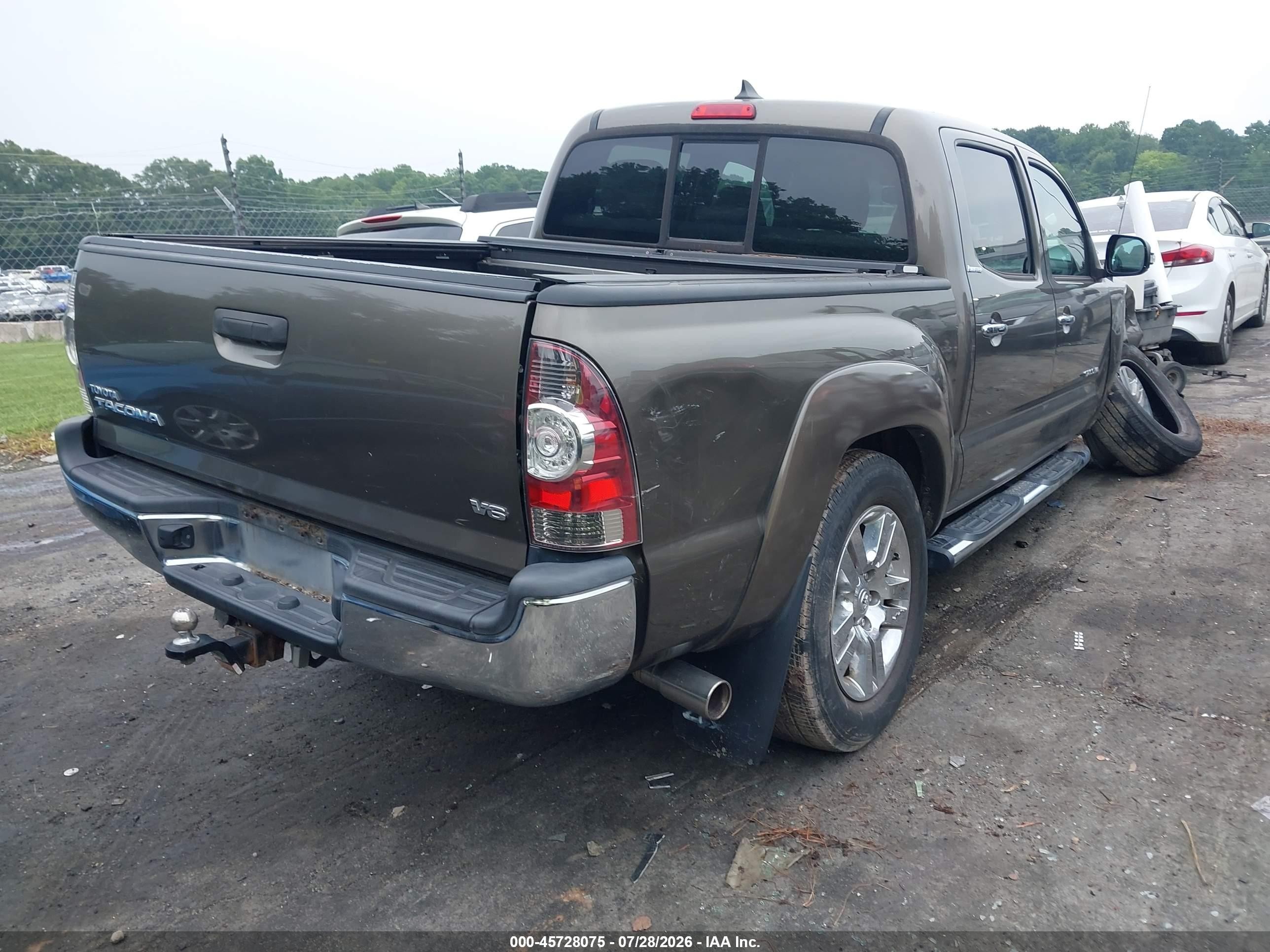 2013 Toyota Tacoma Base V6 Коричневый vin: 5TFLU4EN9DX053855