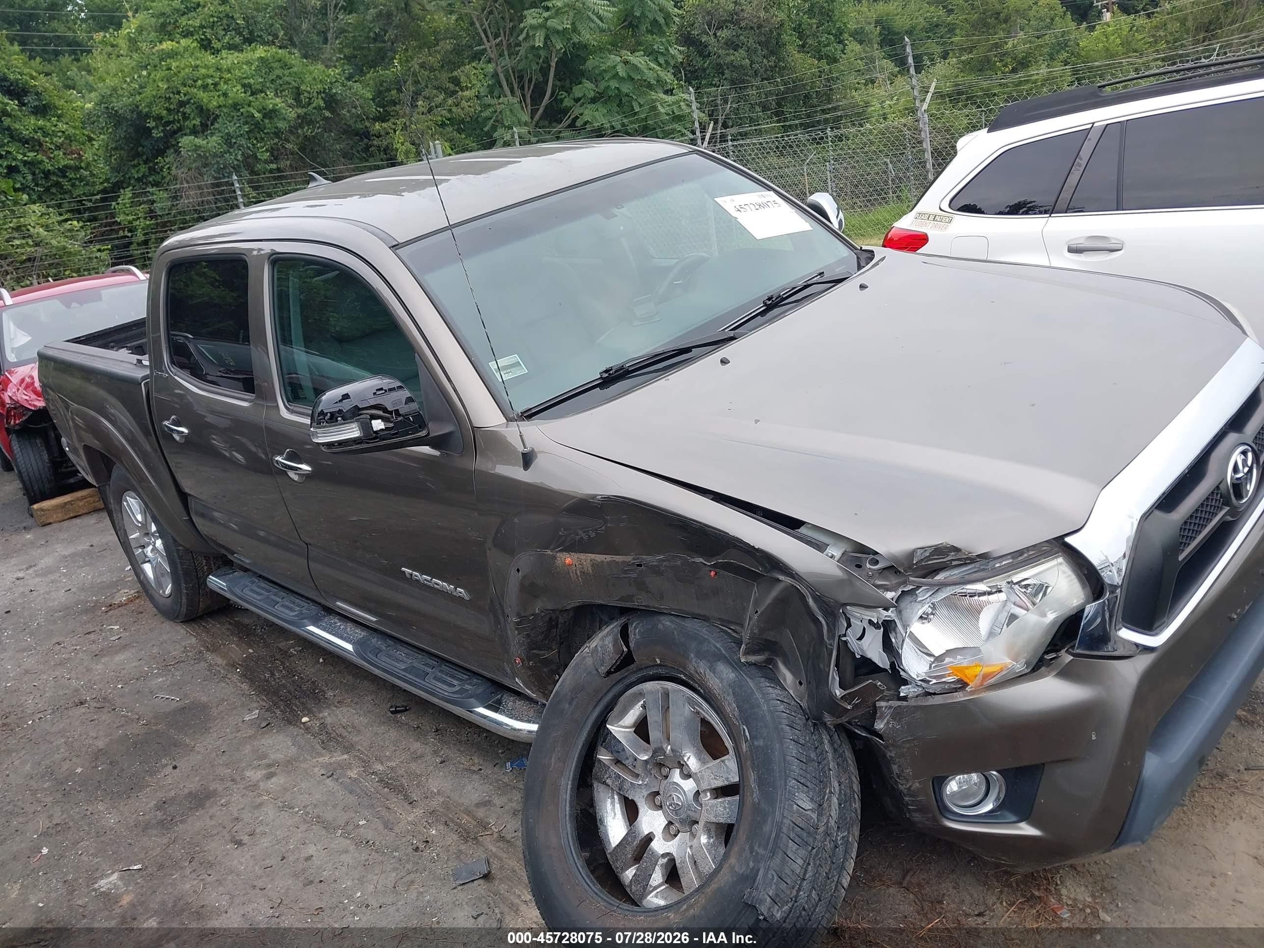 2013 Toyota Tacoma Base V6 Коричневый vin: 5TFLU4EN9DX053855