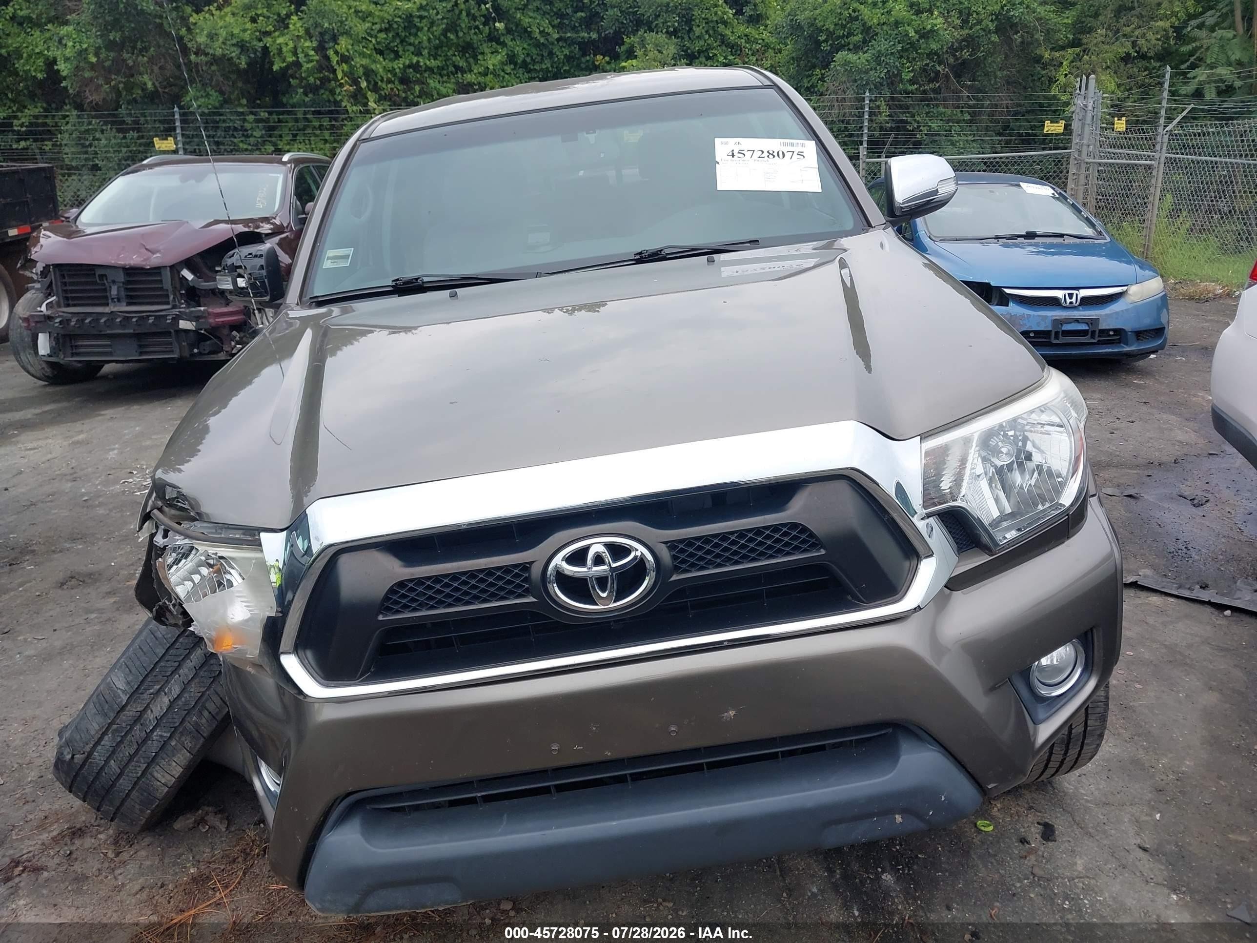 2013 Toyota Tacoma Base V6 Коричневый vin: 5TFLU4EN9DX053855