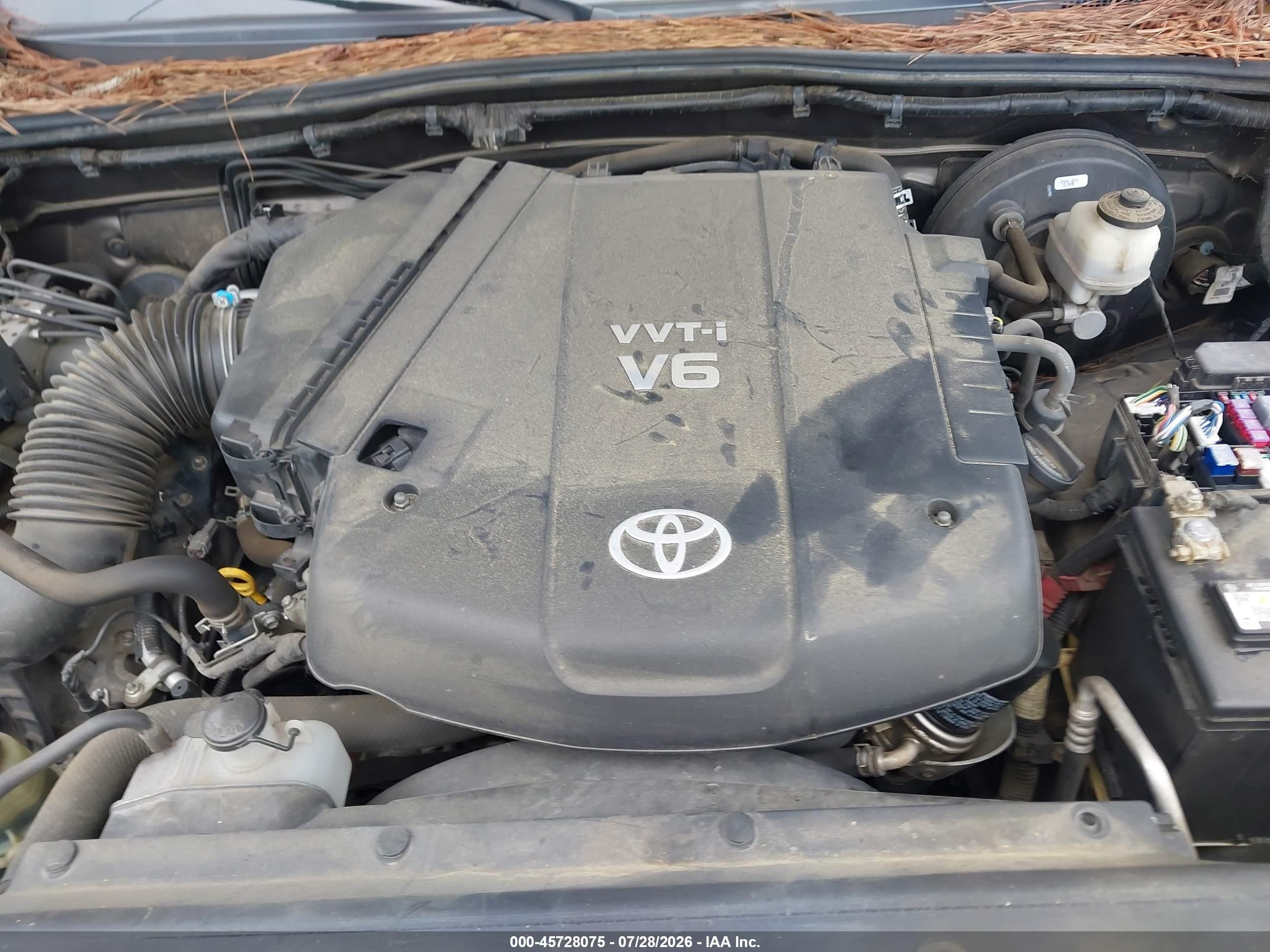 2013 Toyota Tacoma Base V6 Коричневый vin: 5TFLU4EN9DX053855