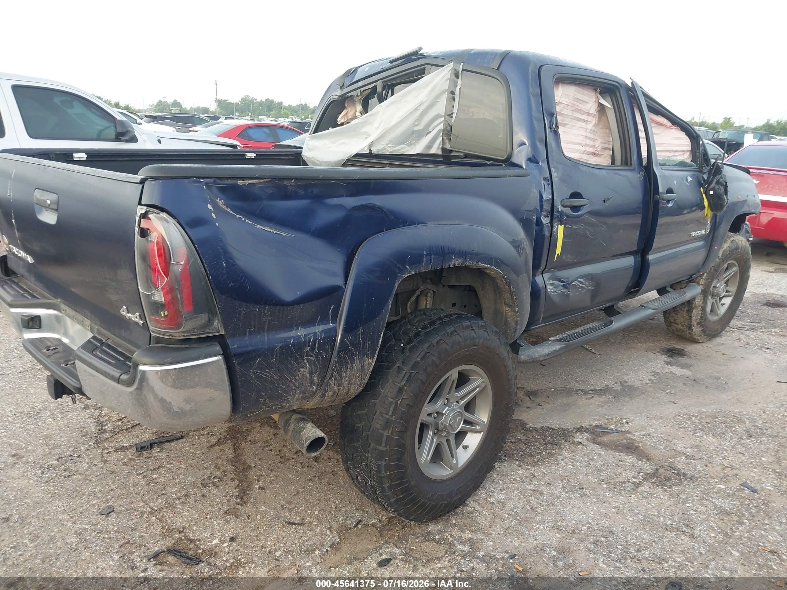 2013 Toyota Tacoma Base V6 Blue vin: 5TFLU4EN9DX056318