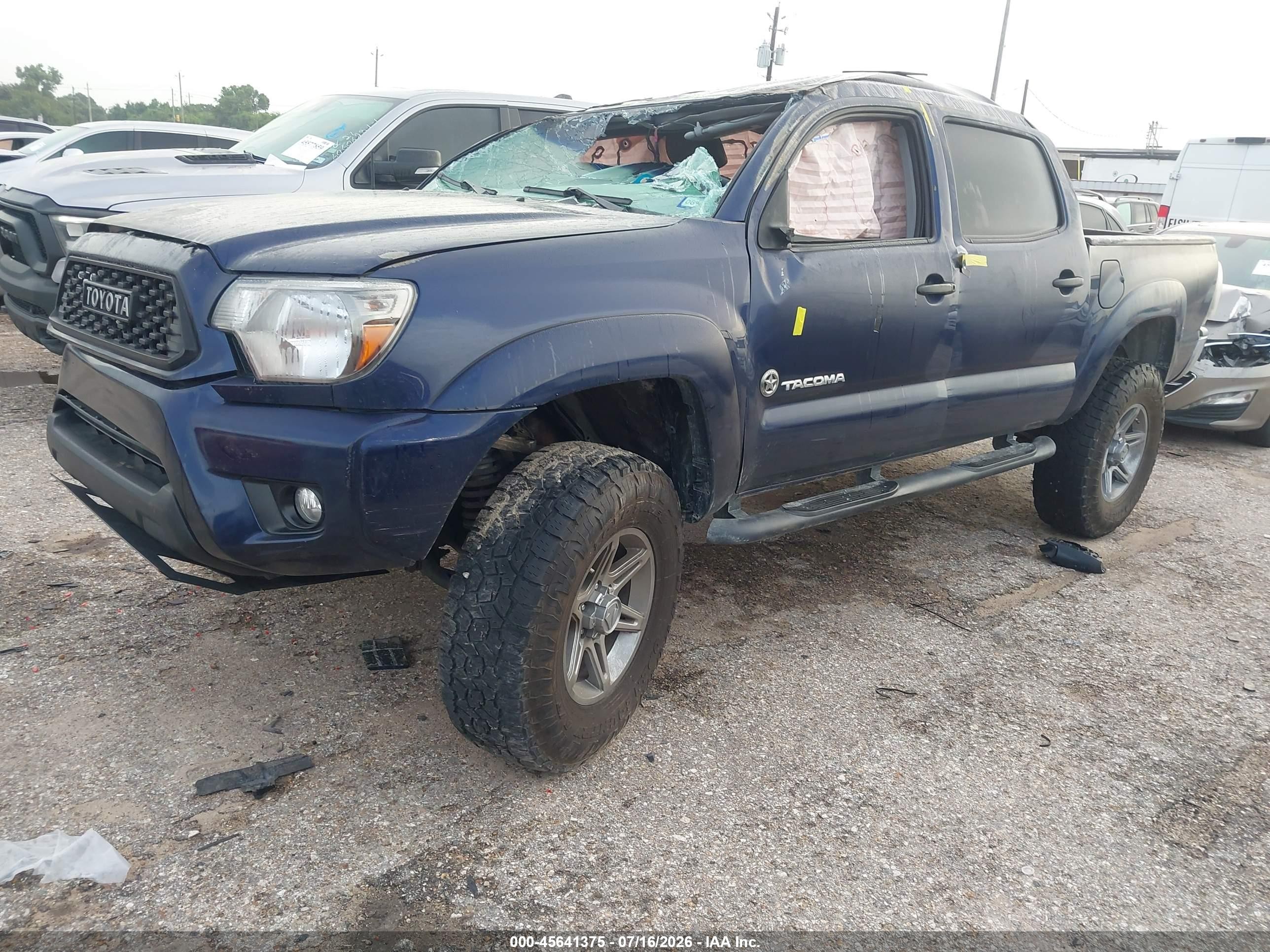 2013 Toyota Tacoma Base V6 Blue vin: 5TFLU4EN9DX056318