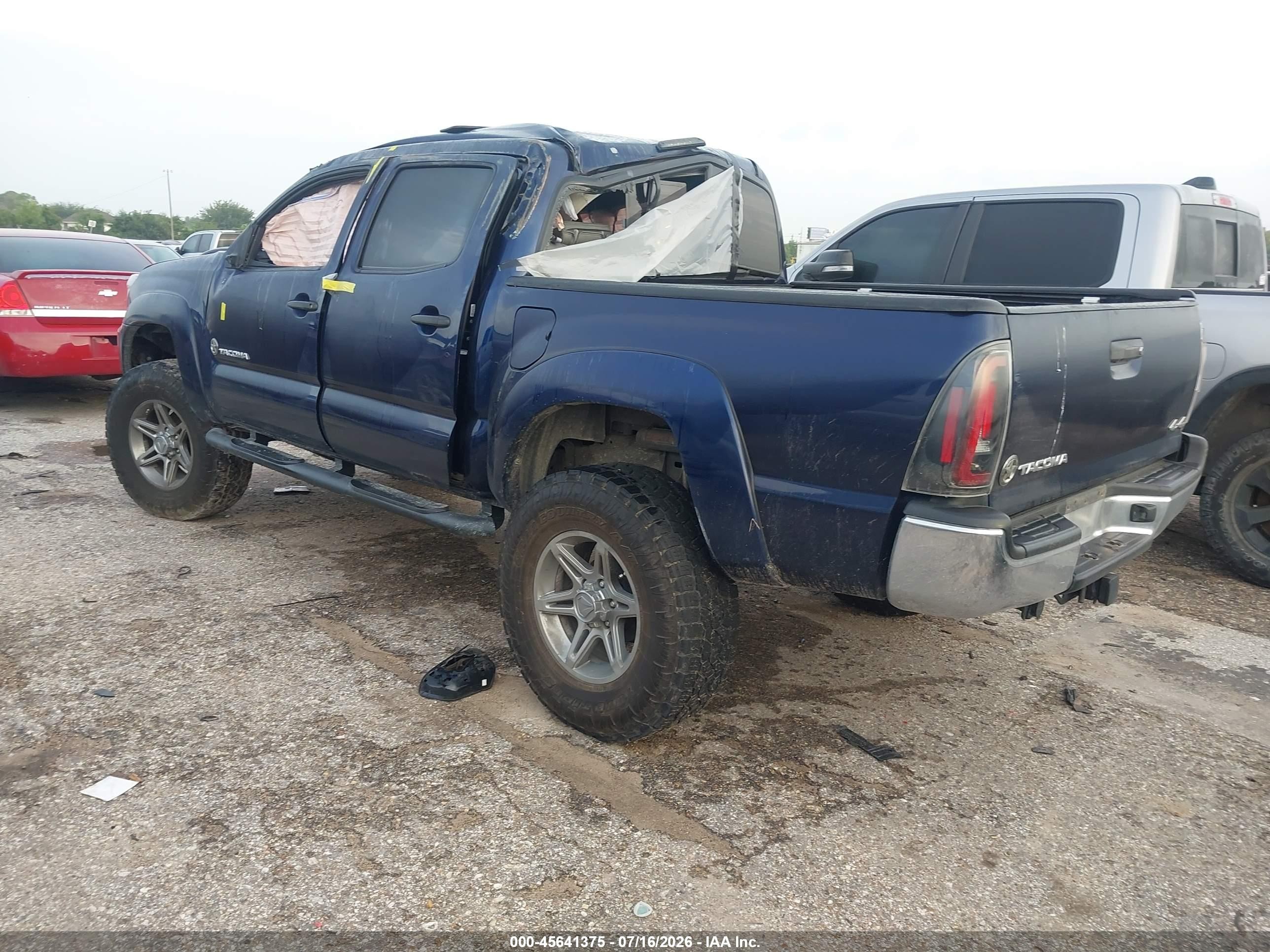 2013 Toyota Tacoma Base V6 Blue vin: 5TFLU4EN9DX056318