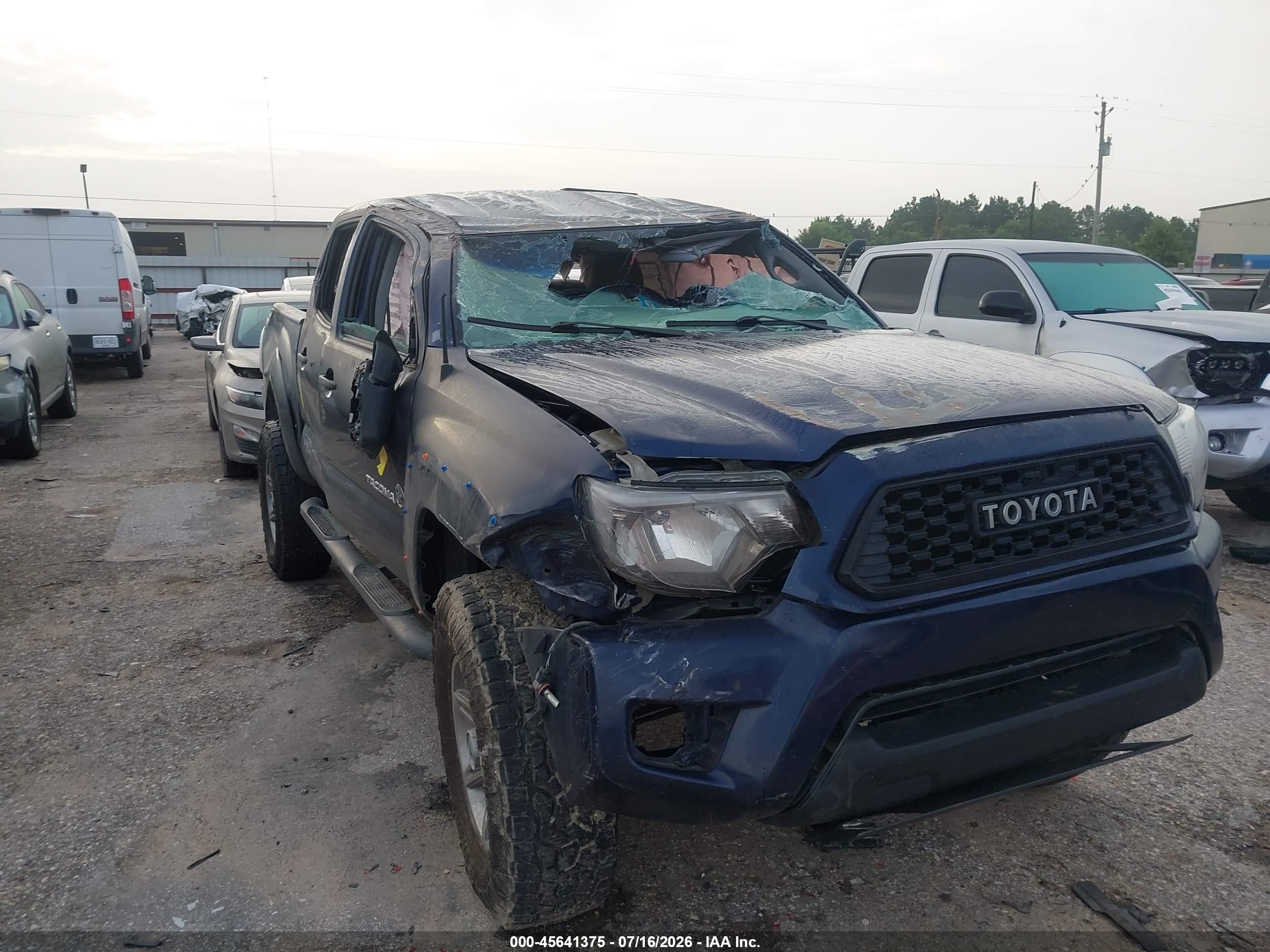 2013 Toyota Tacoma Base V6 Blue vin: 5TFLU4EN9DX056318