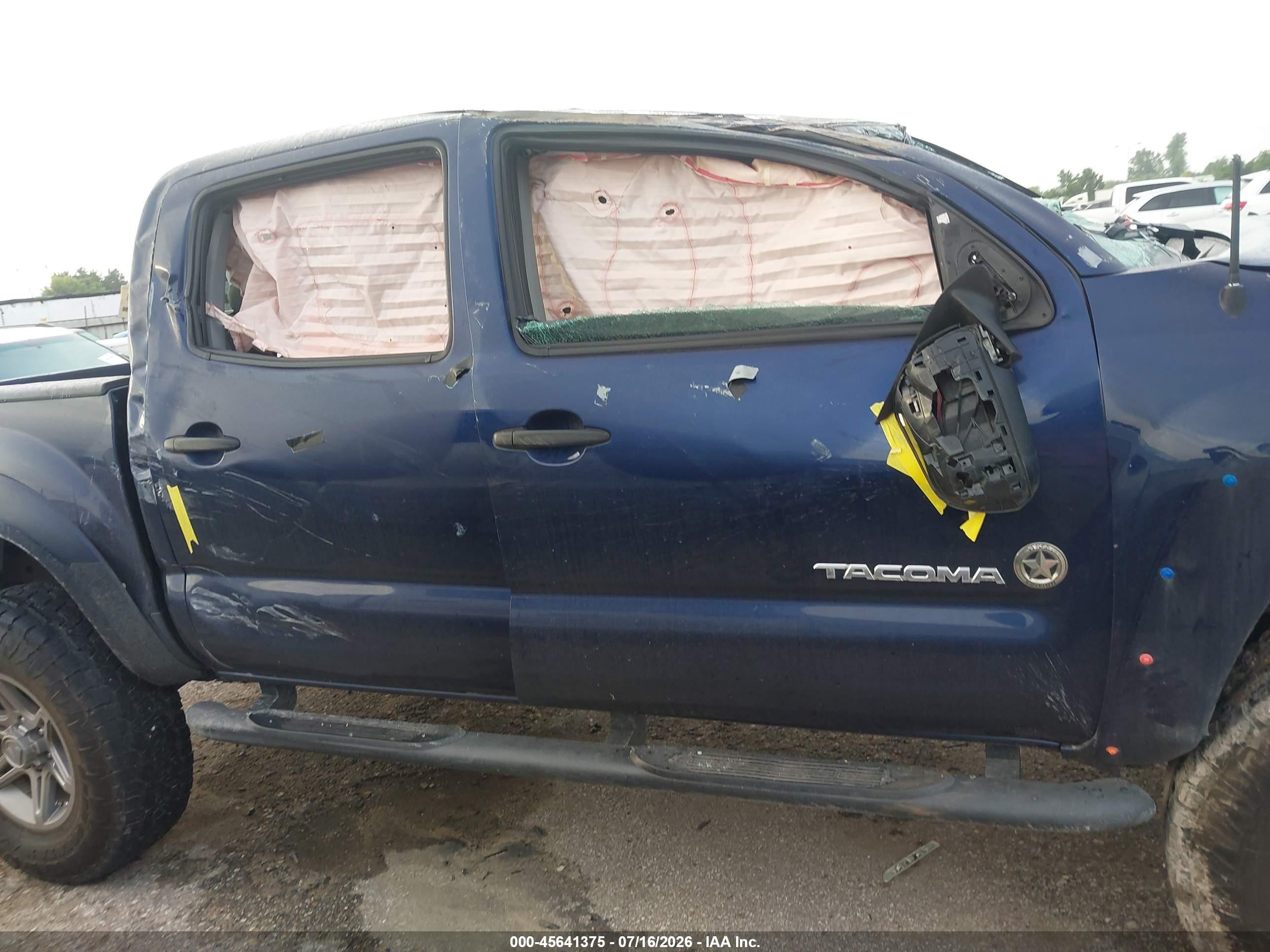2013 Toyota Tacoma Base V6 Blue vin: 5TFLU4EN9DX056318
