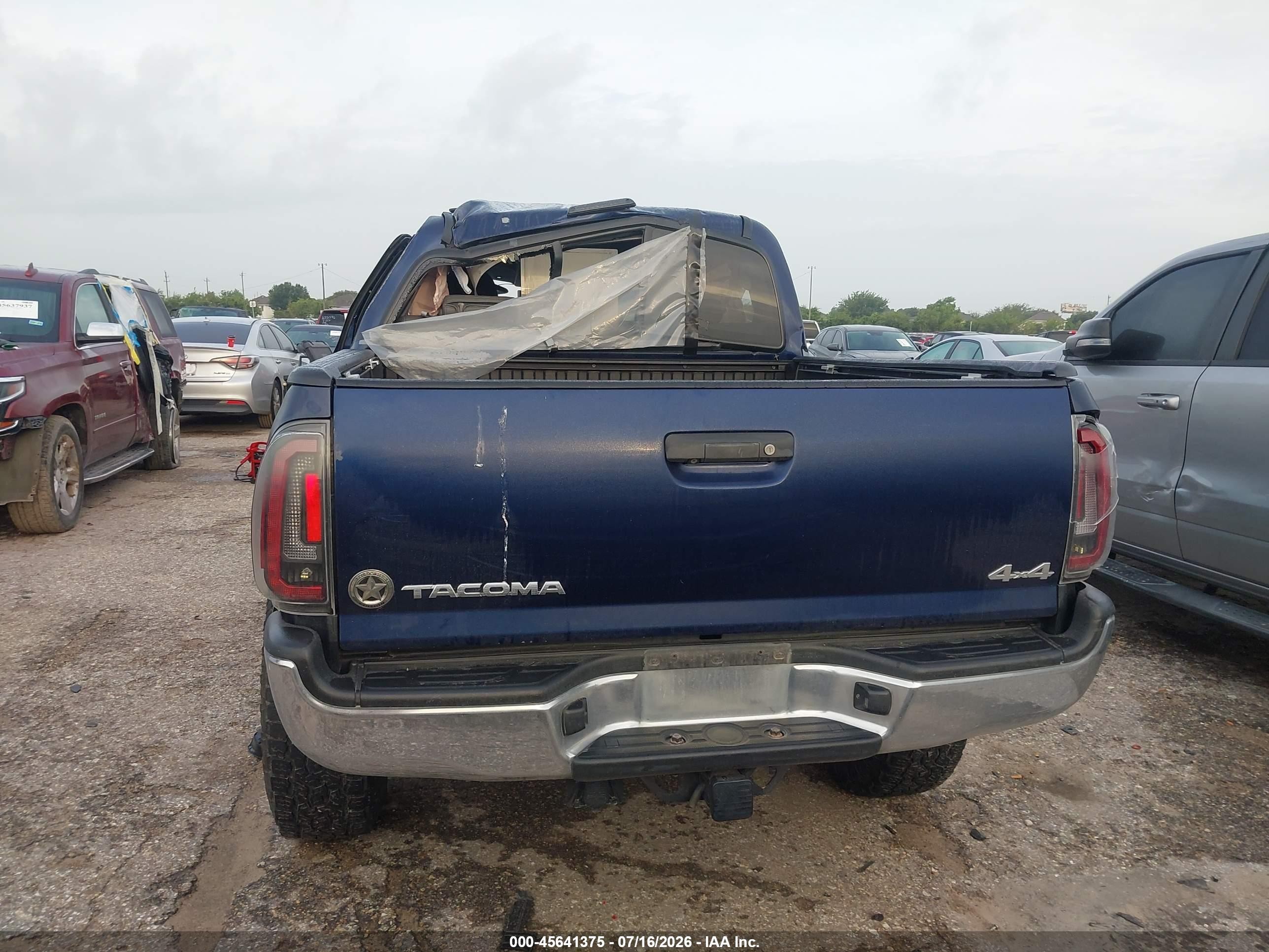 2013 Toyota Tacoma Base V6 Blue vin: 5TFLU4EN9DX056318