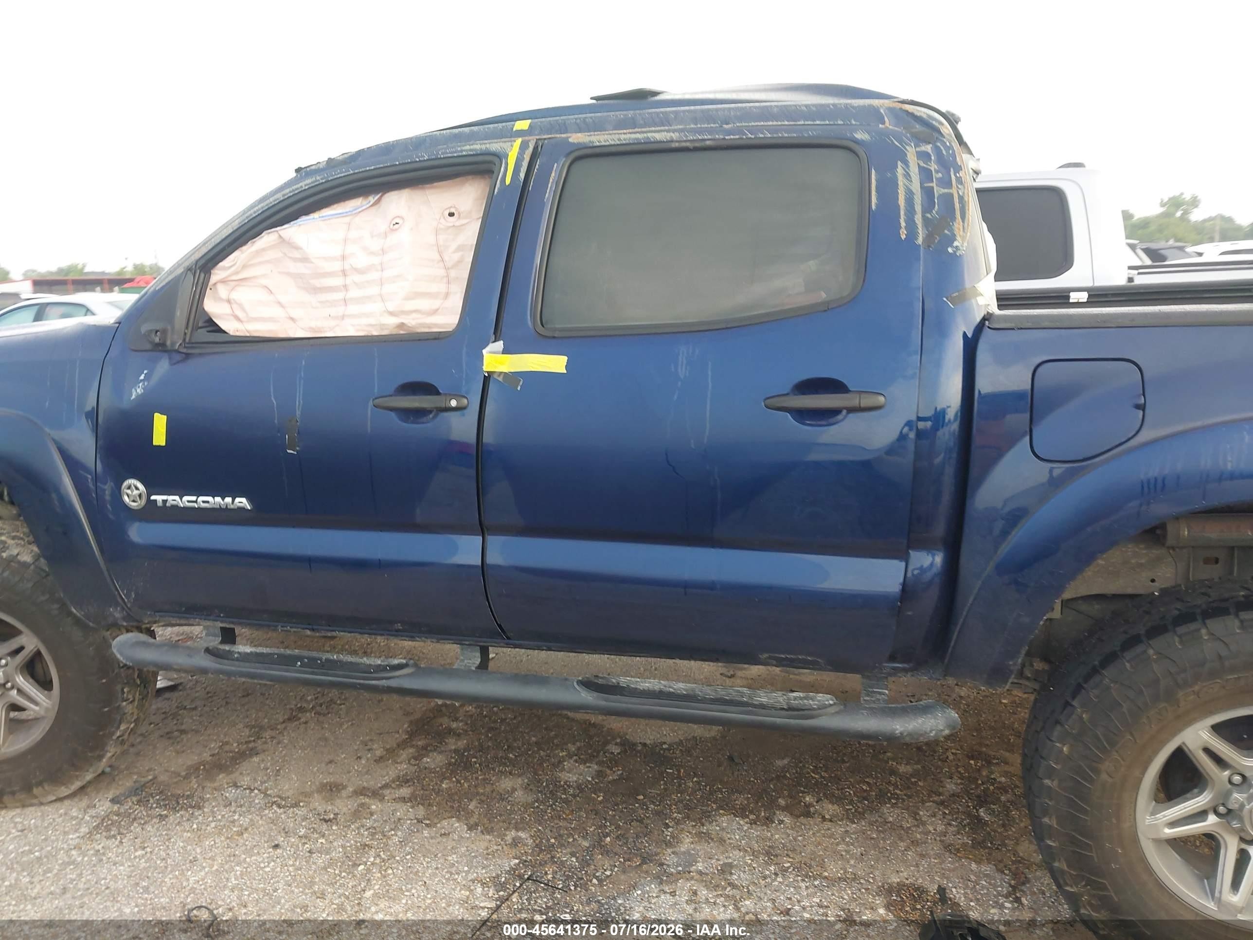 2013 Toyota Tacoma Base V6 Blue vin: 5TFLU4EN9DX056318