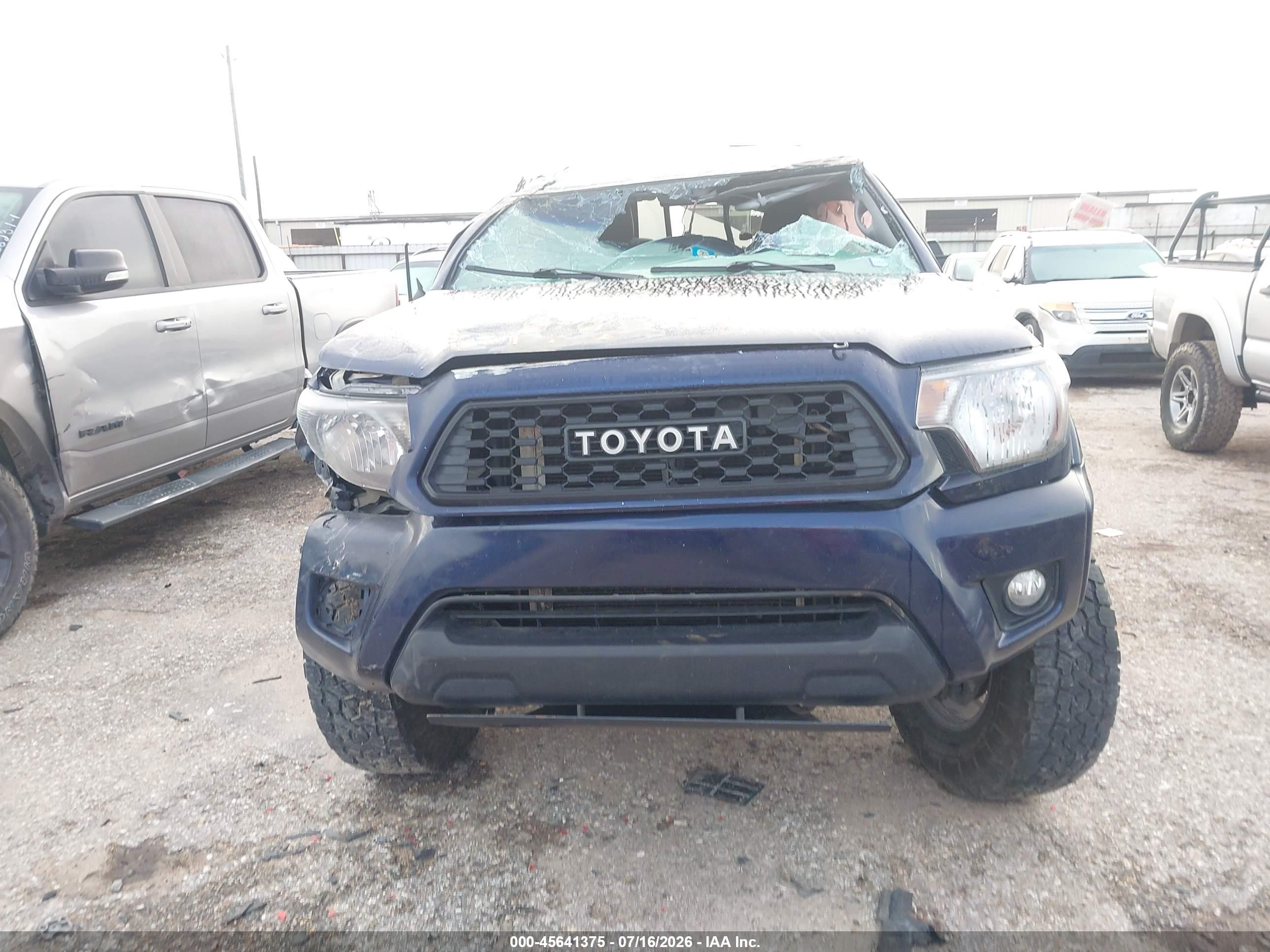 2013 Toyota Tacoma Base V6 Blue vin: 5TFLU4EN9DX056318