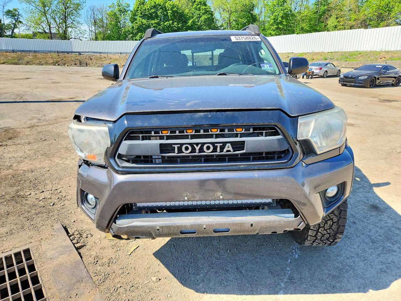 2014 Toyota Tacoma Double Cab Gray vin: 5TFLU4EN9EX089580