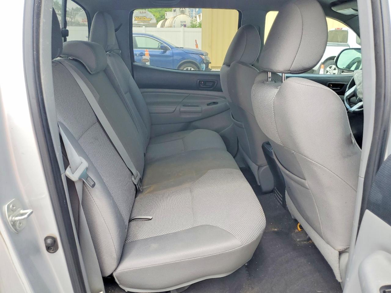 2013 Toyota Tacoma Double Cab Silver vin: 5TFLU4ENXDX077131