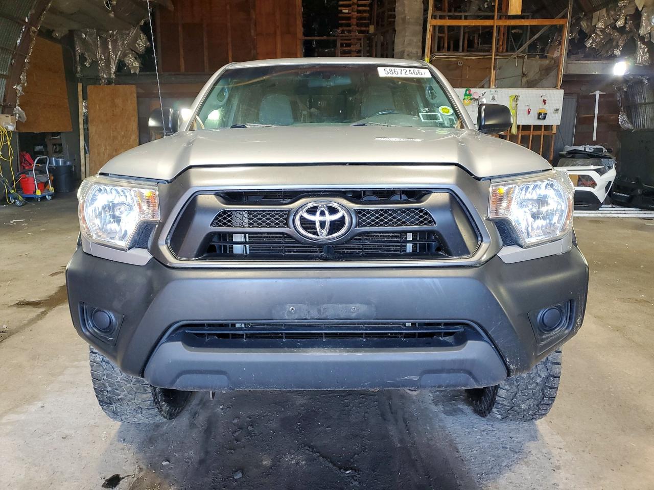 2014 Toyota Tacoma Double Cab Серебряный vin: 5TFLU4ENXEX093413