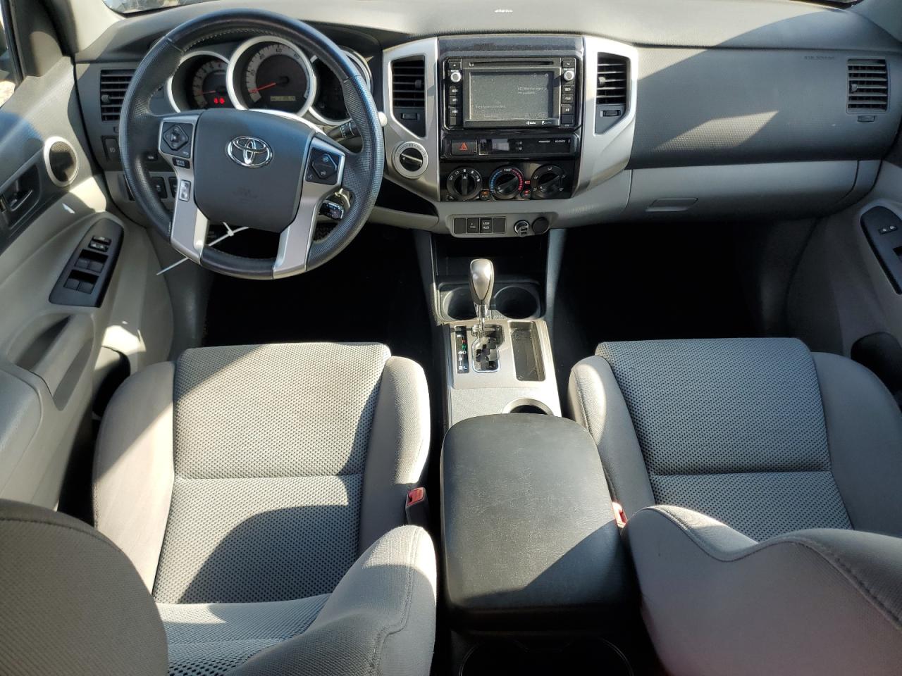 2014 Toyota Tacoma Double Cab Gray vin: 5TFLU4ENXEX107374