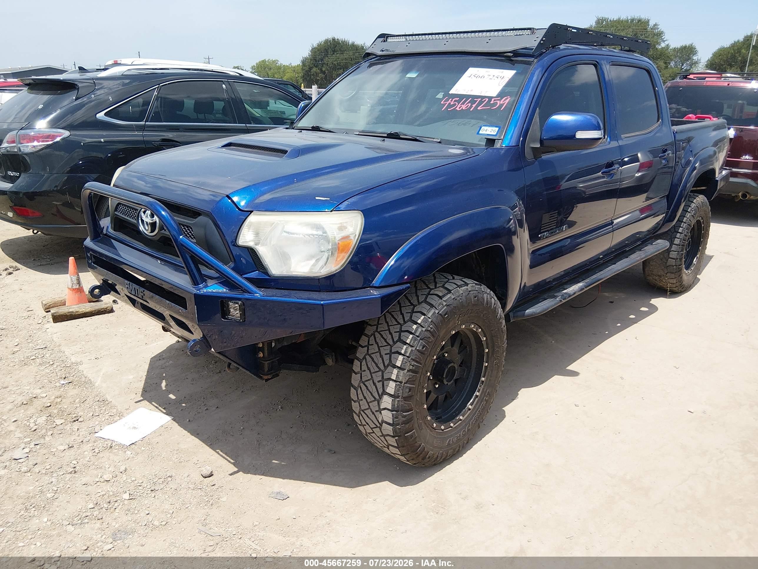 2015 Toyota Tacoma Base V6 Синий vin: 5TFLU4ENXFX116626