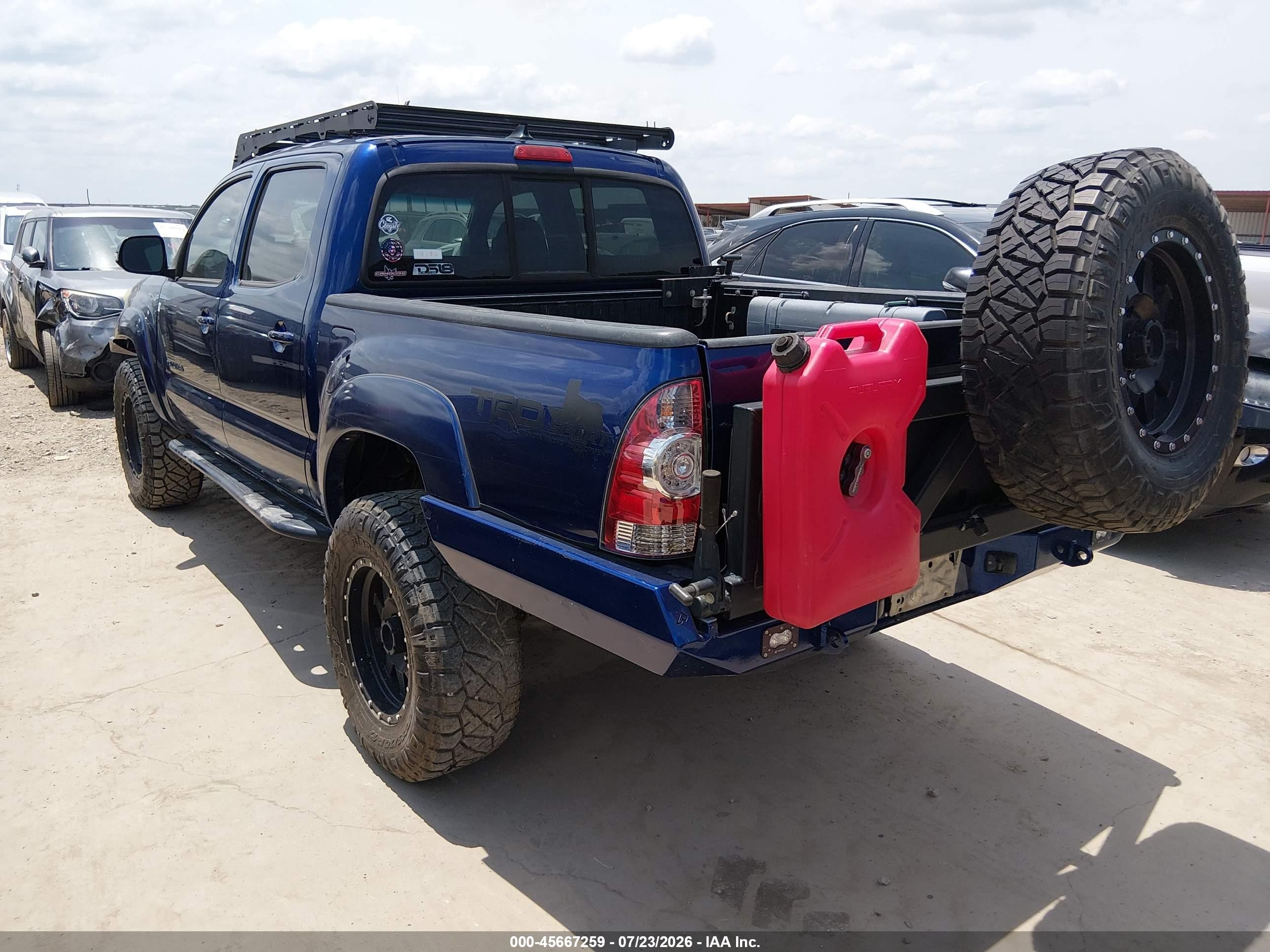 2015 Toyota Tacoma Base V6 Синий vin: 5TFLU4ENXFX116626