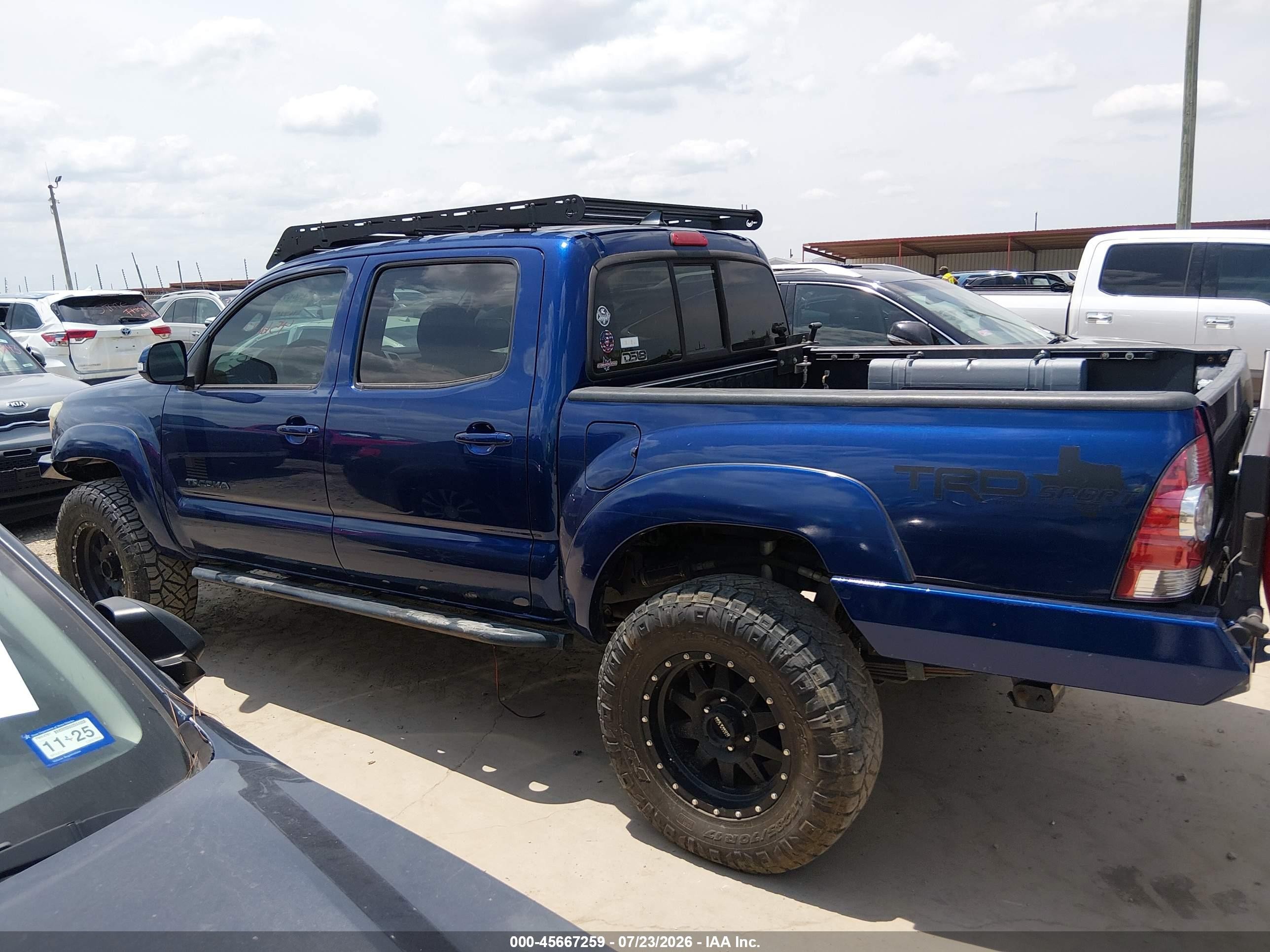 2015 Toyota Tacoma Base V6 Синий vin: 5TFLU4ENXFX116626