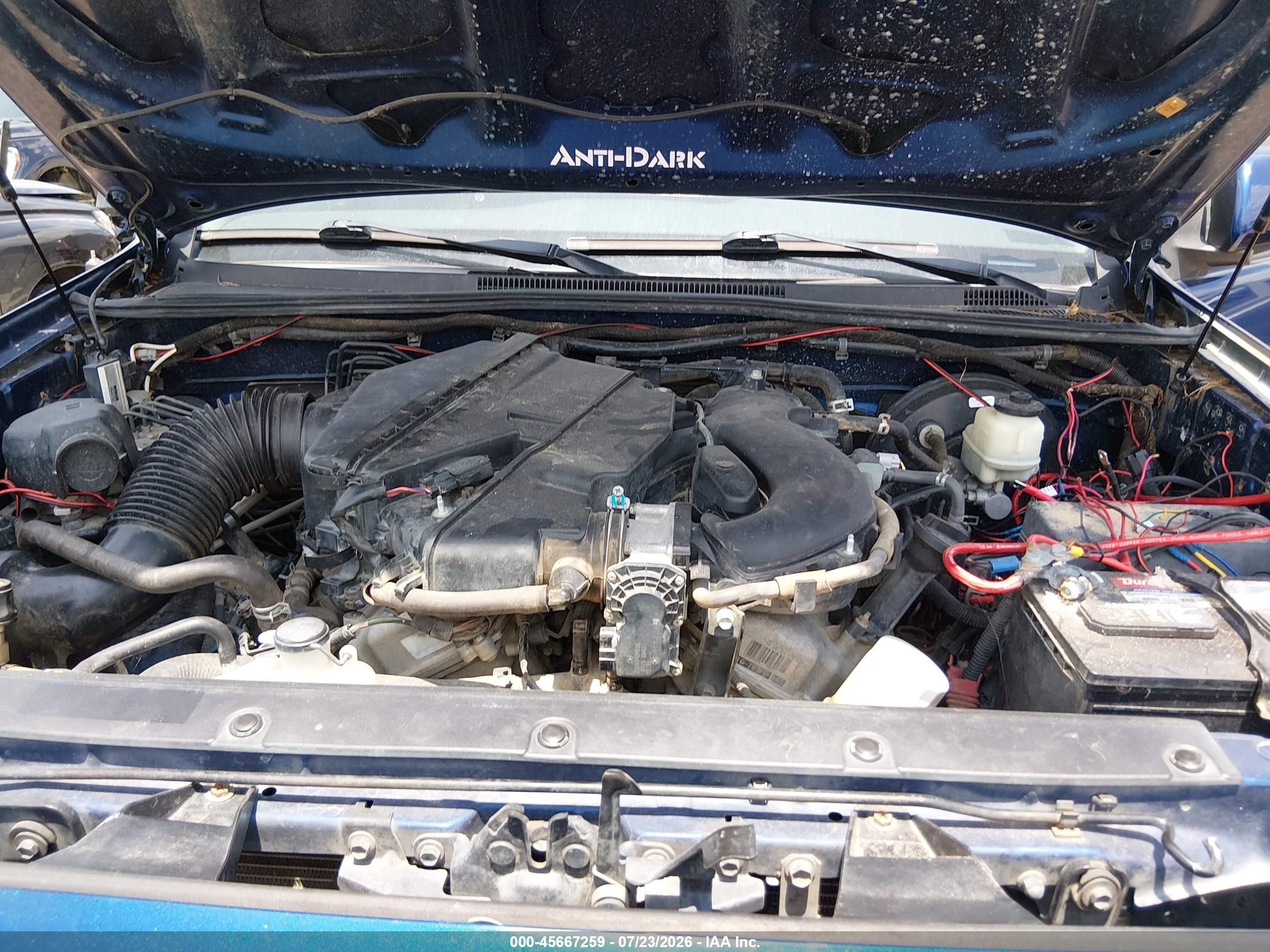 2015 Toyota Tacoma Base V6 Синий vin: 5TFLU4ENXFX116626