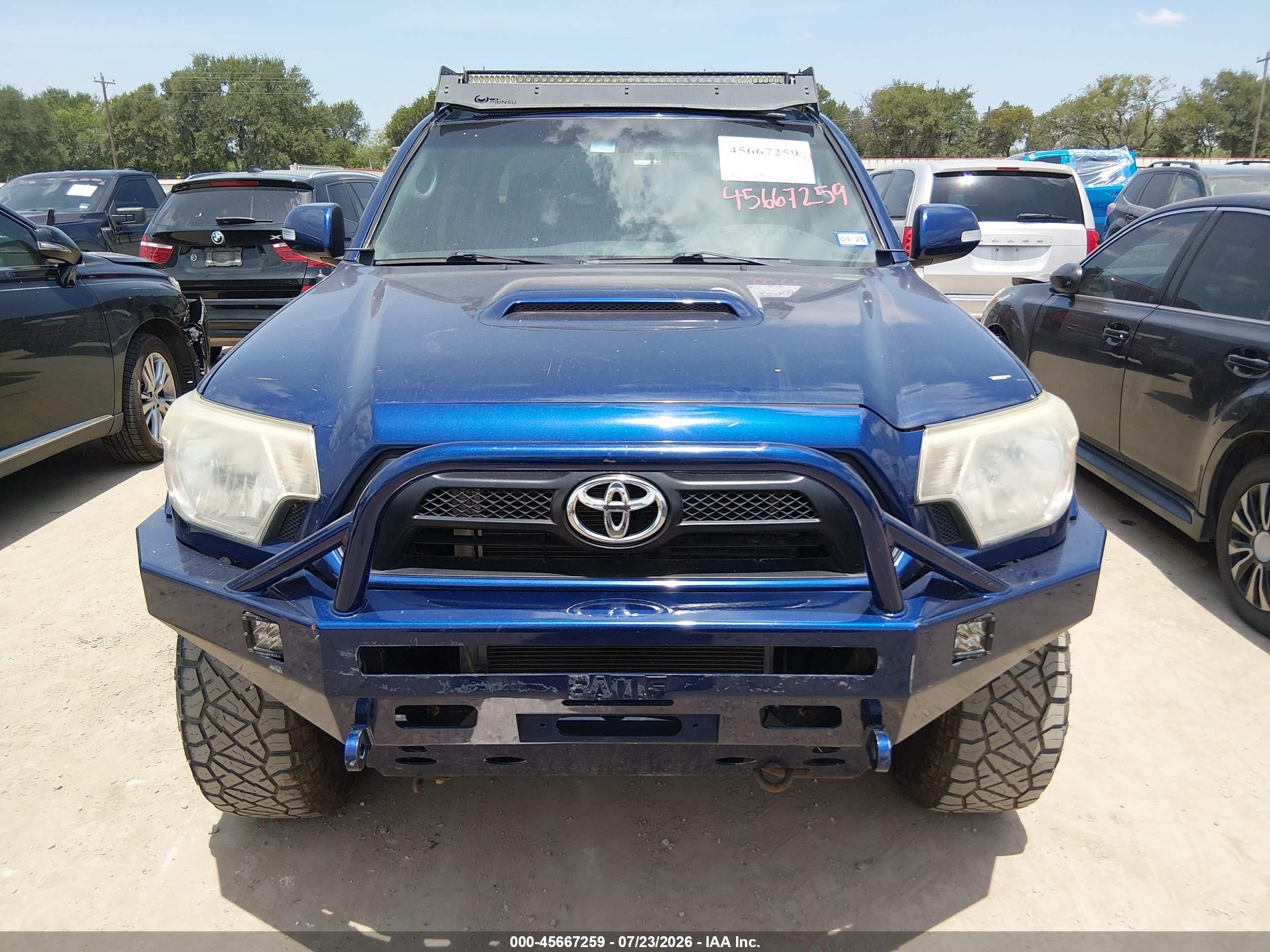 2015 Toyota Tacoma Base V6 Синий vin: 5TFLU4ENXFX116626