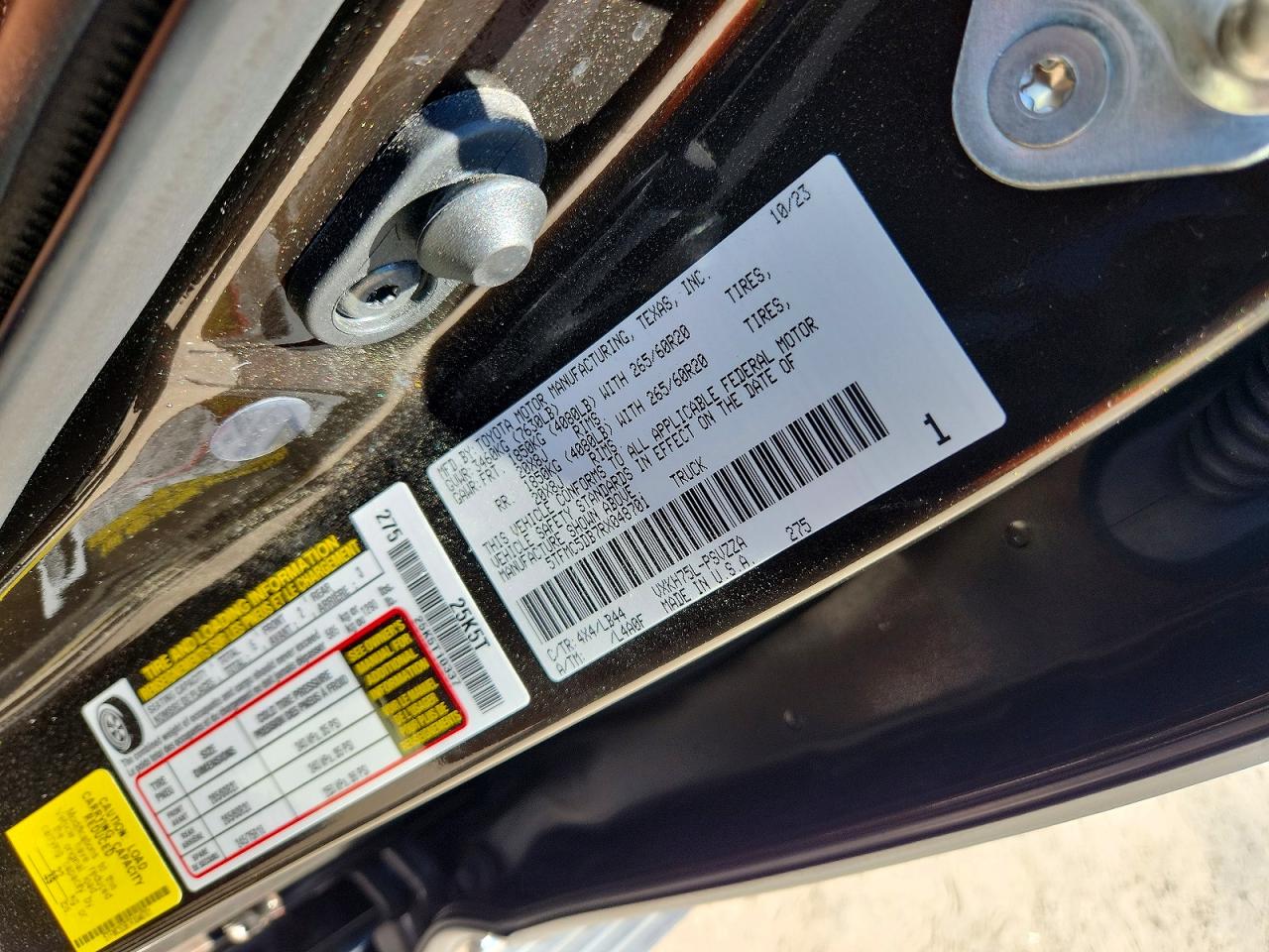 2024 Toyota Tundra 1794 Edition Hv Brown vin: 5TFMC5DB7RX048701